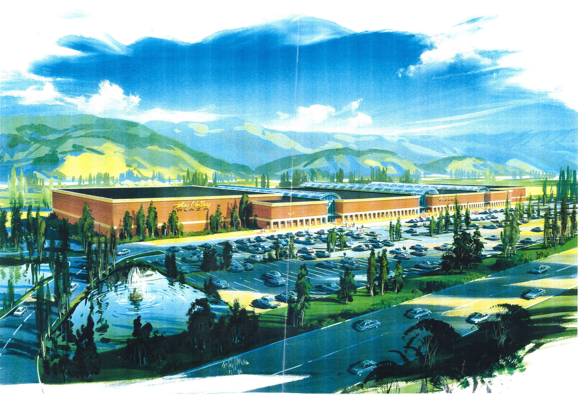 Retail development, Silverstream,between St Patrick's College and County Lane; artist's drawing.