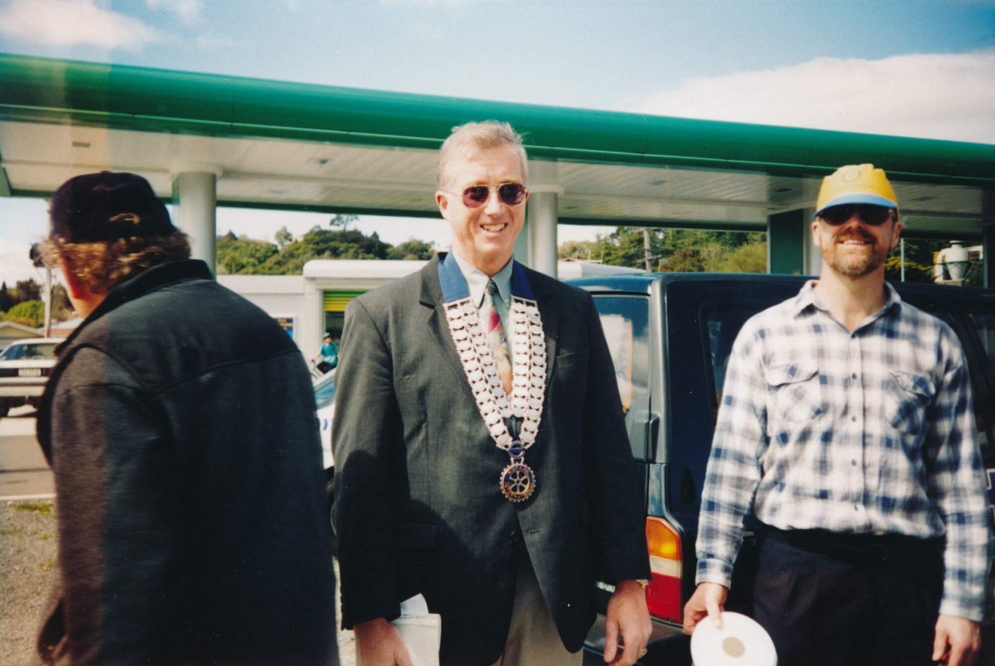 Tessa and Jack's wedding 20; guest Bill Hodge, Rotary president