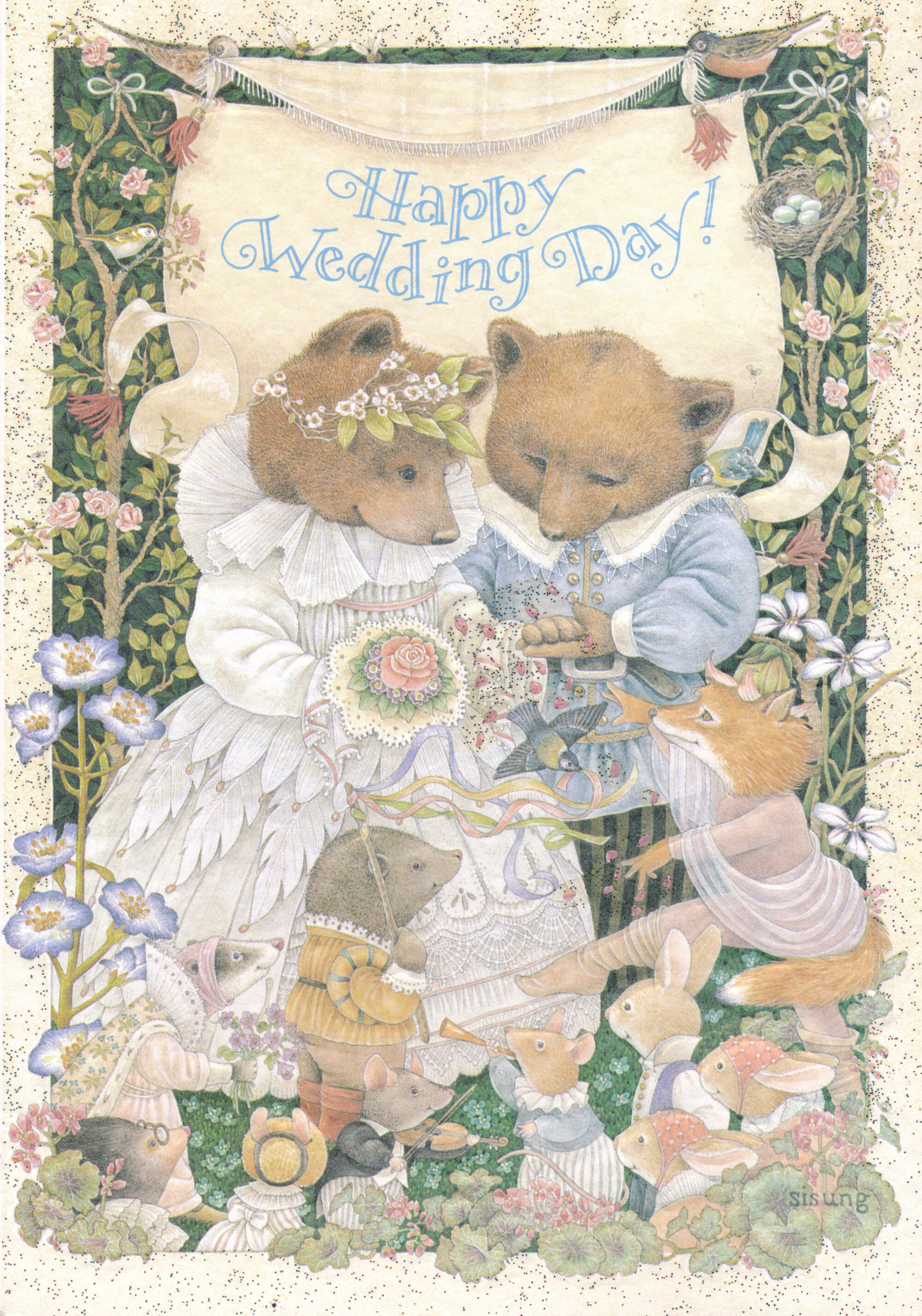 Tessa and Jack's wedding 27; wedding card from Jack Russell Terrier Club N.Z