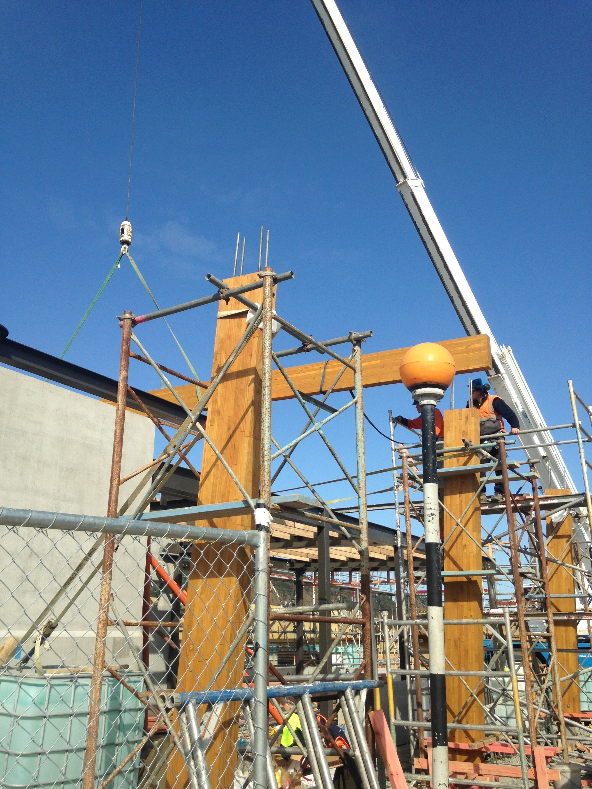 Upper Hutt railway station 2015  6; construction