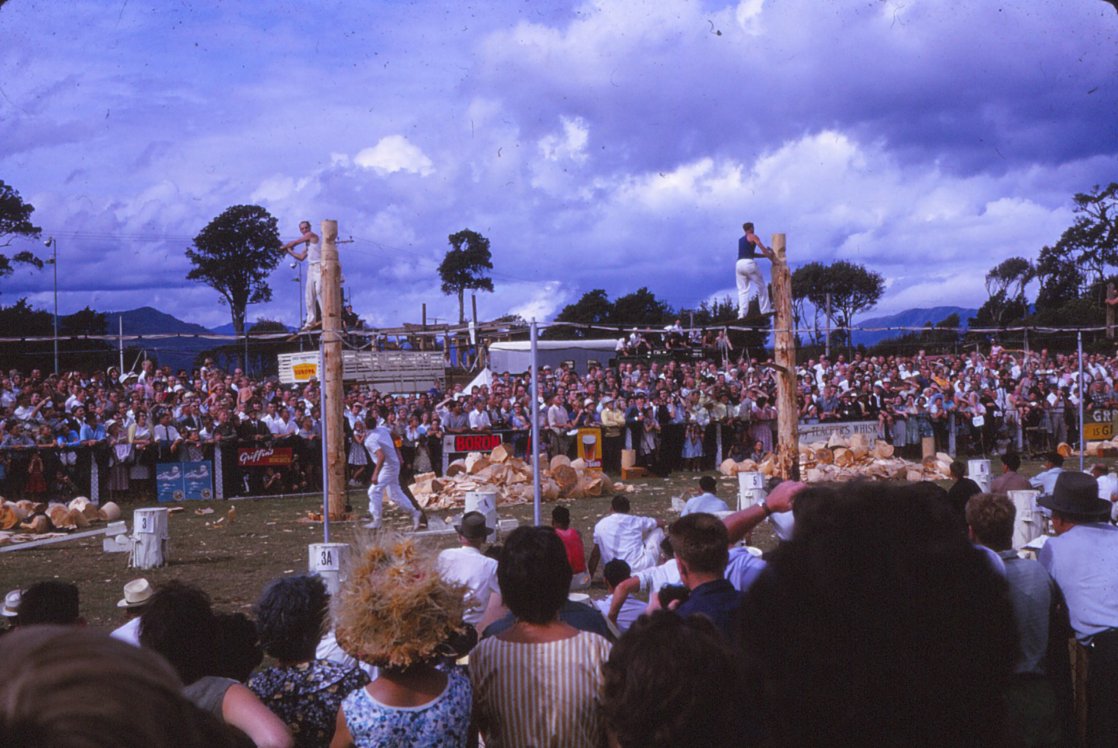 A &amp; P Show; wood chopping competition