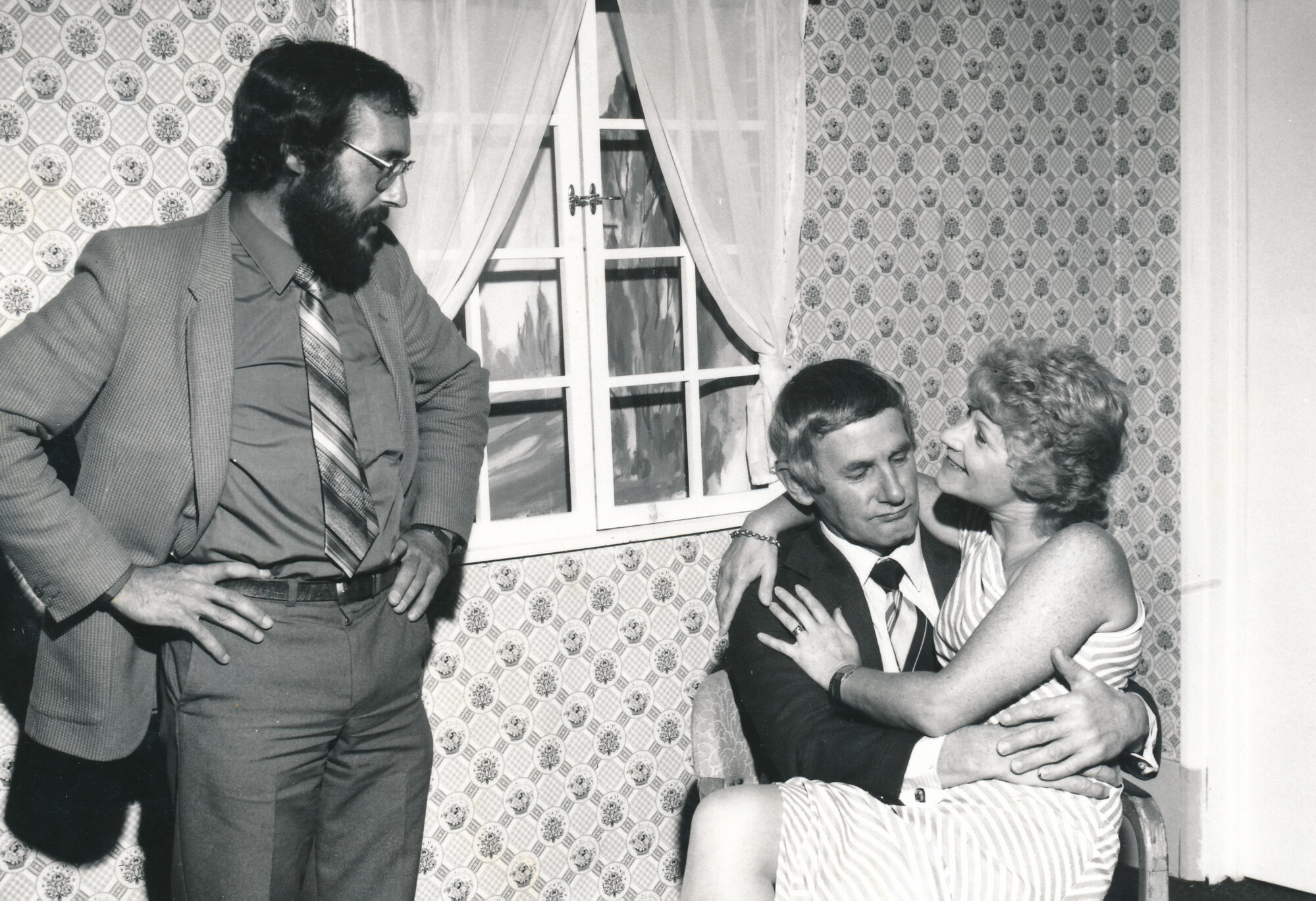 Heretaunga Players; Baggage; Colin Gooch, John Butterfield and Margaret Belhsam 