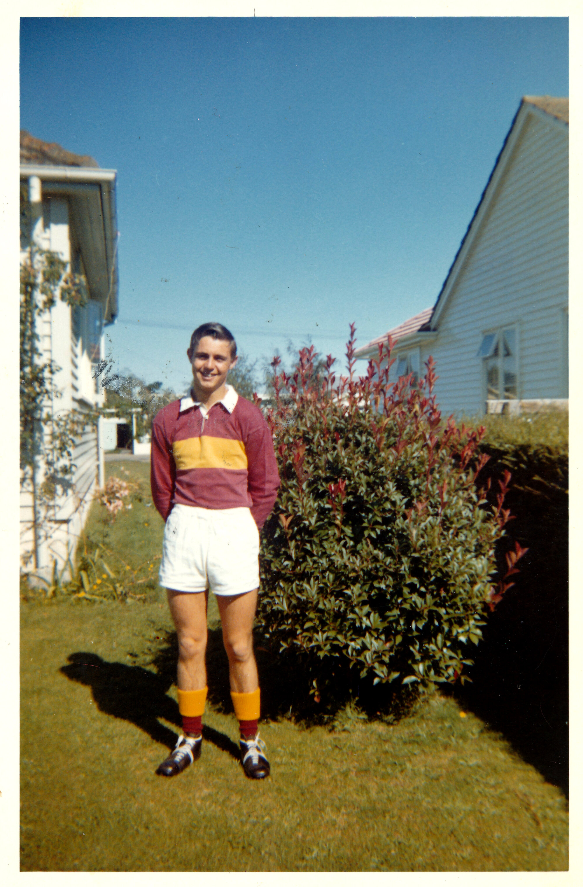 Russell Sager in rugby gear