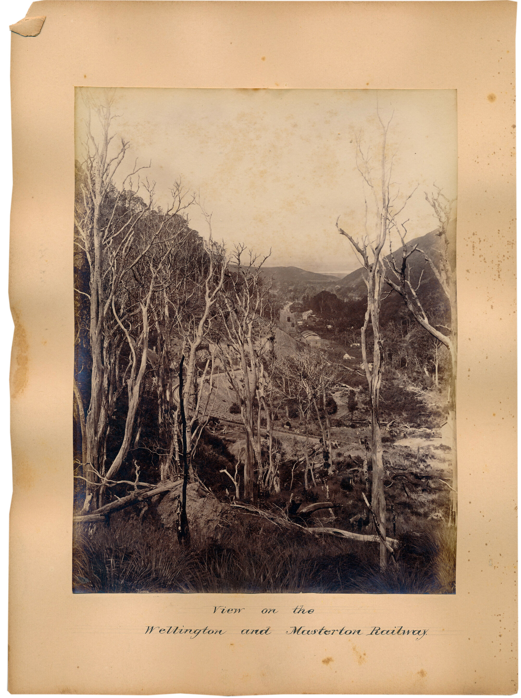 Wellington-Masterton Railway circa 1880; Rimutaka Incline and Cross Creek station.