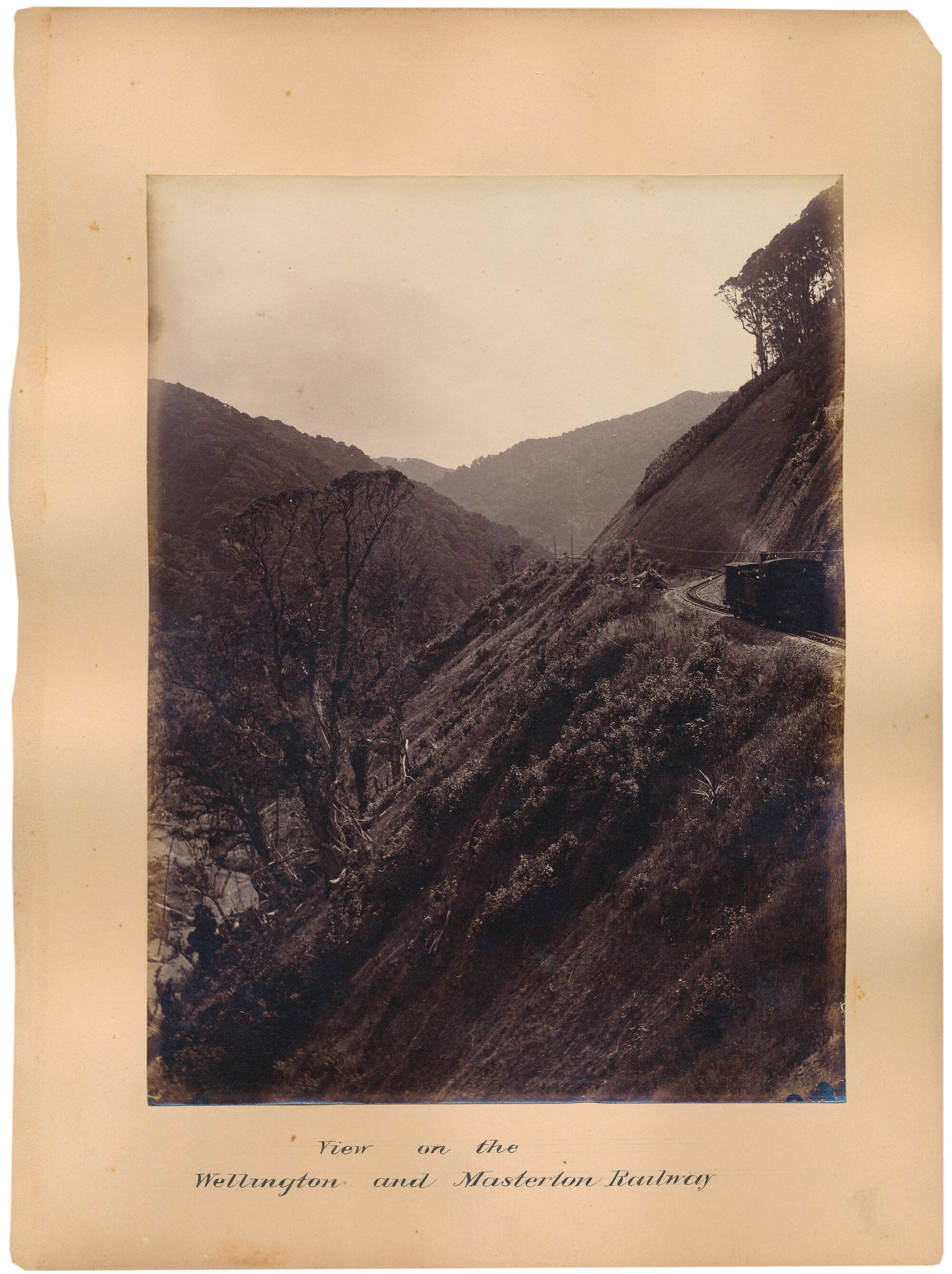 Wellington-Masterton Railway circa 1880; Rimutaka Incline and 'Fell' locomotive.