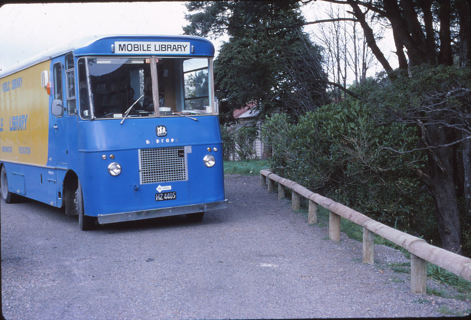Upper Hutt City Library; mobile library bus; circa 1980s