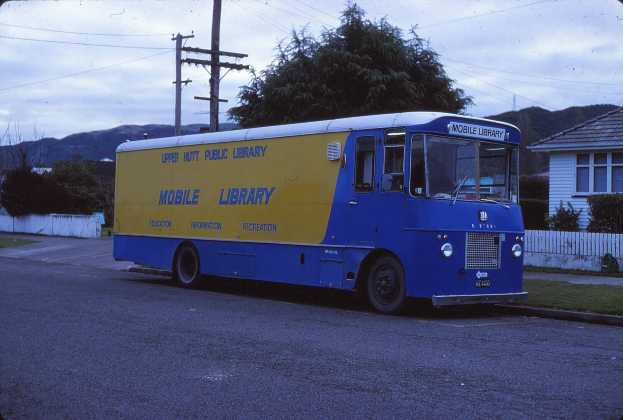 Upper Hutt City Library; mobile bus; circa 1980s