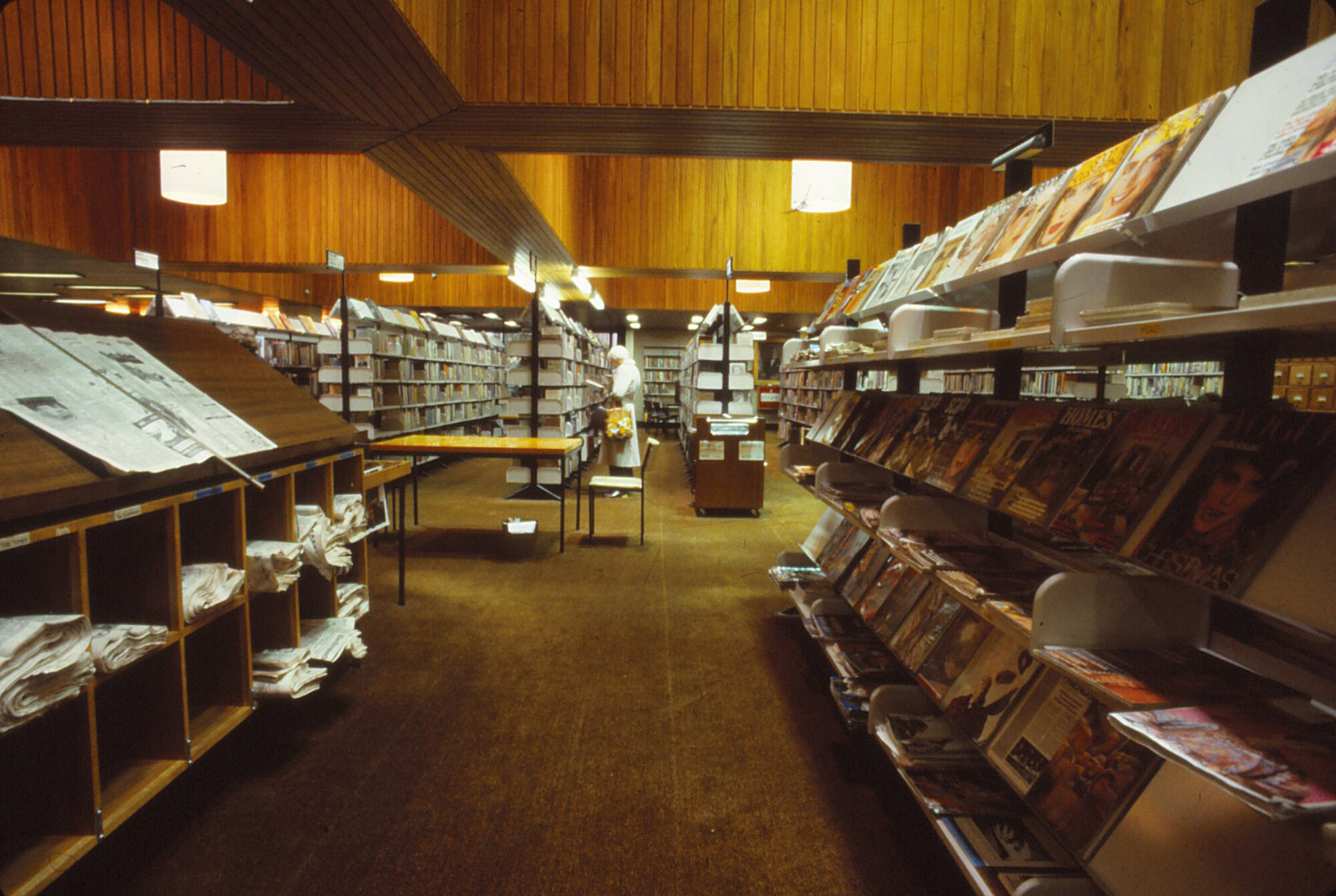 Library 4; interior, circa 1980s