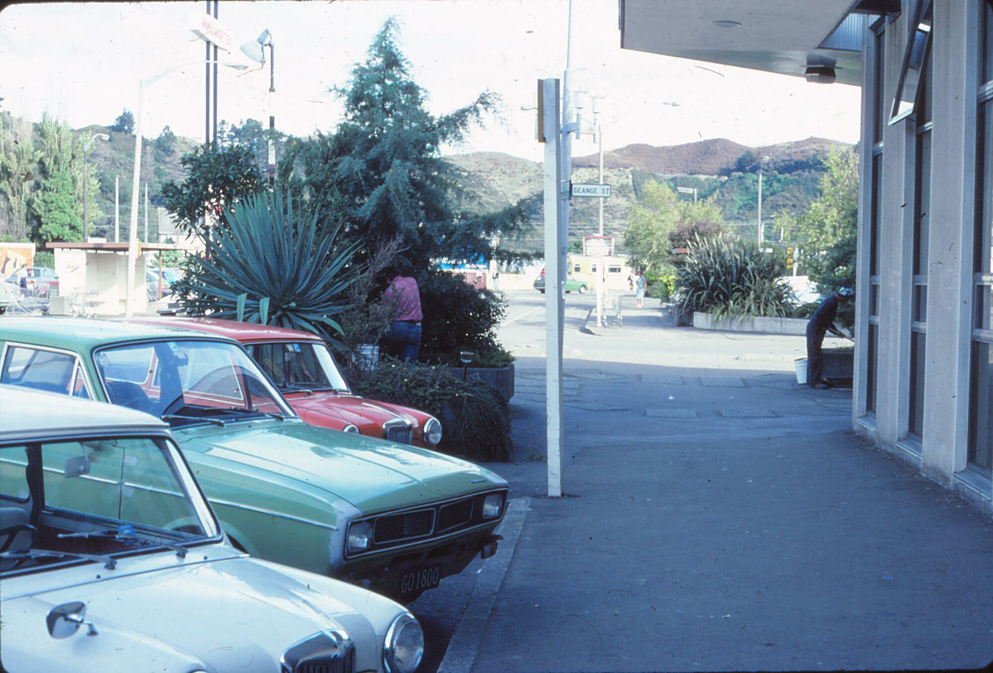 Geange Street, looking south from Post Office, Circa 1980s