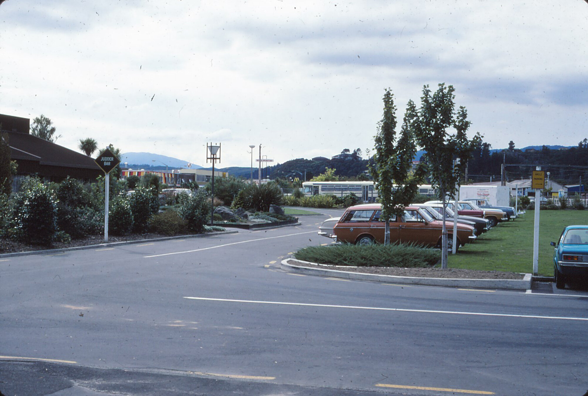 Civic Centre, Upper Hutt; Circa 1980s; car park behind library