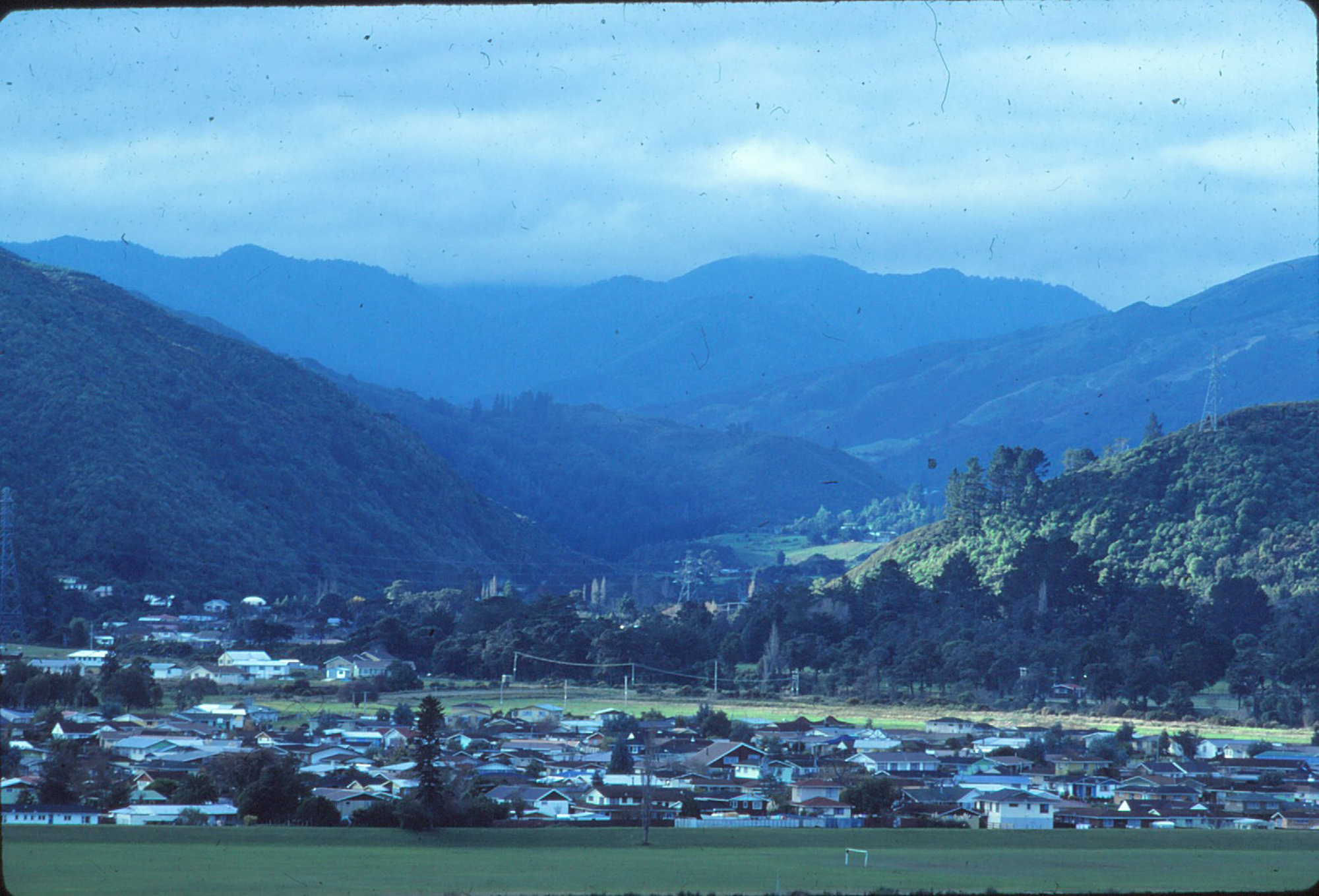 Akatarawa Valley; Circa 1980s; Awakairangi Park in foreground