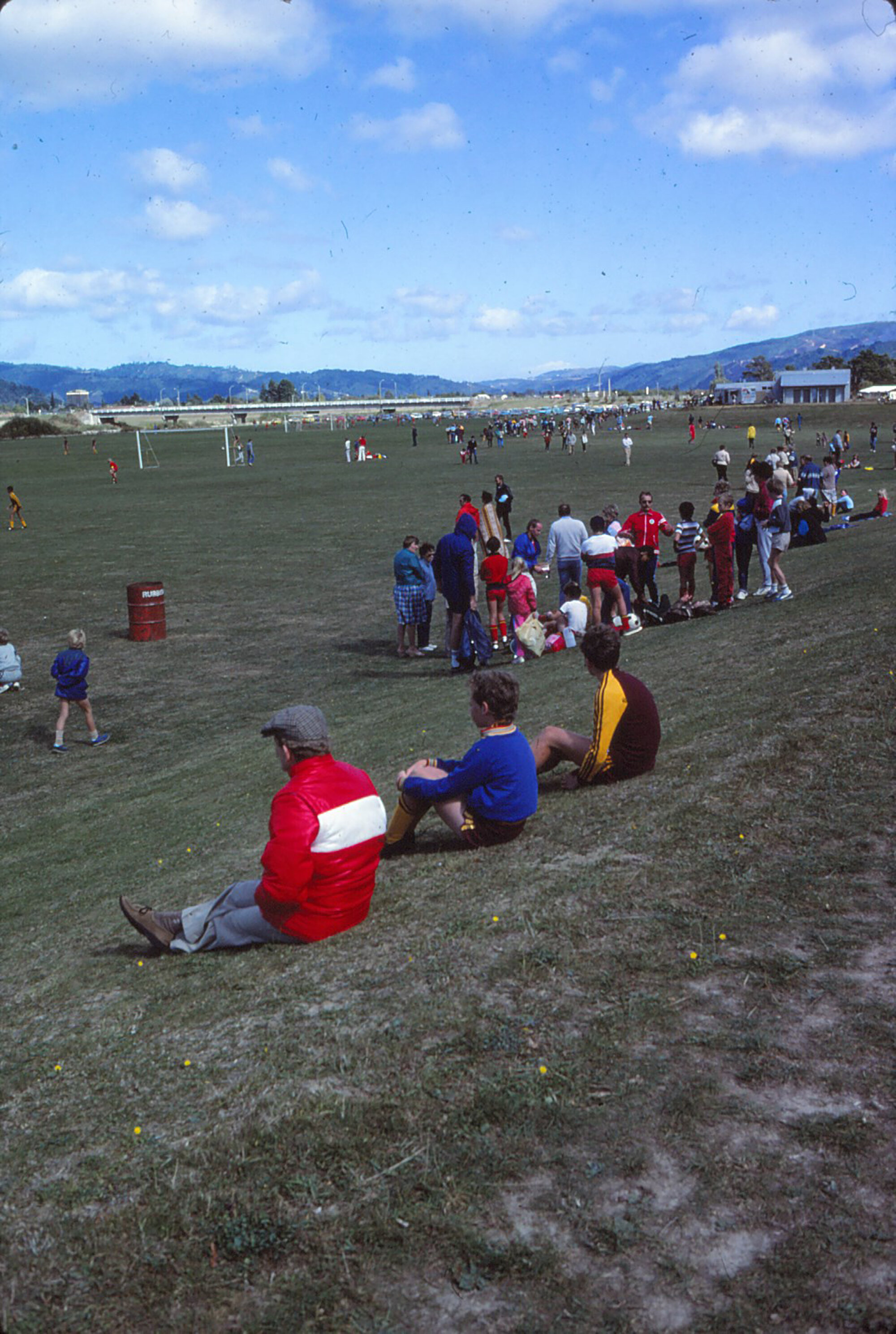 Awakairangi Park; Junior Football; spectators, circa 1980s