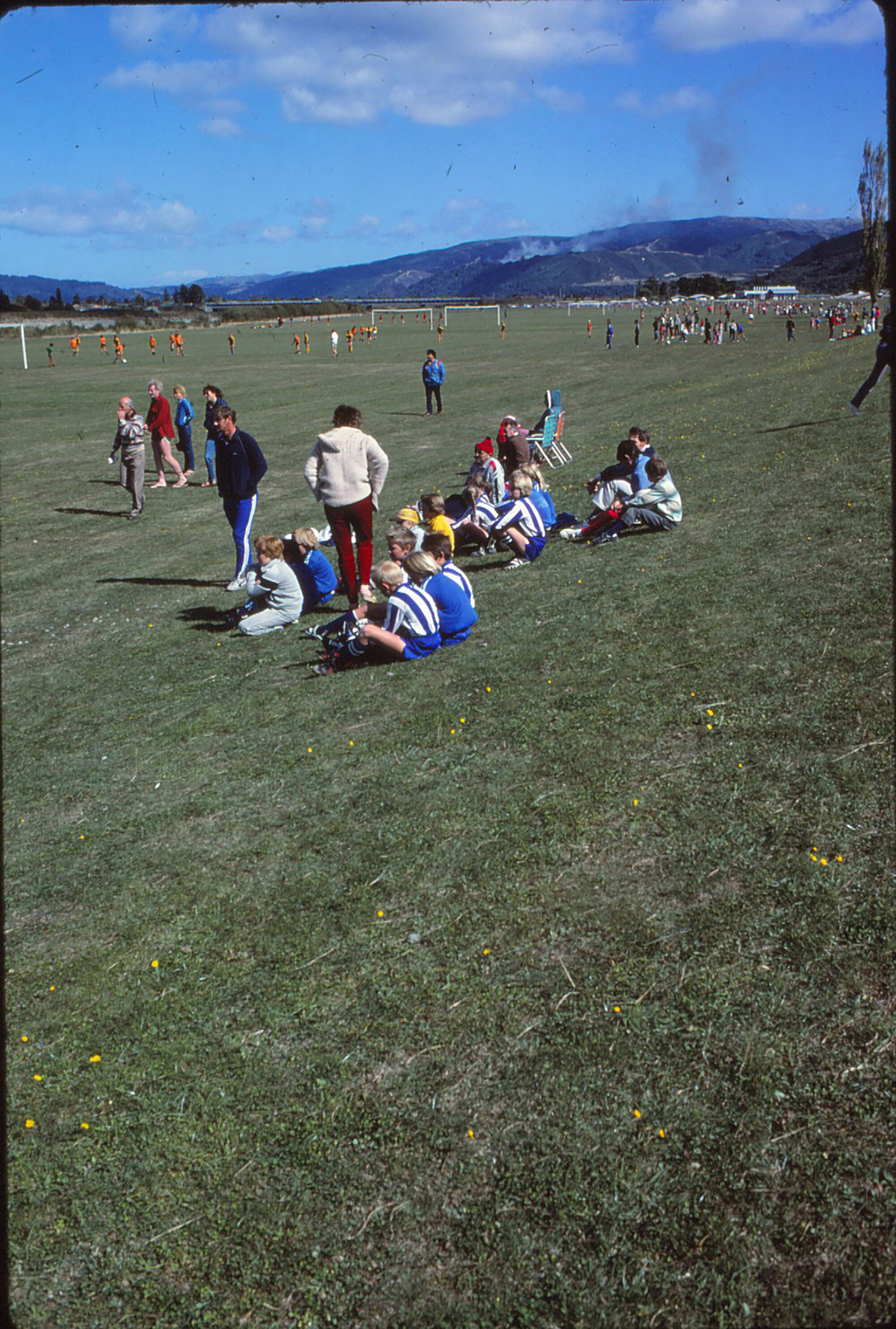 Awakairangi Park; Junior Football; spectators, circa 1980s