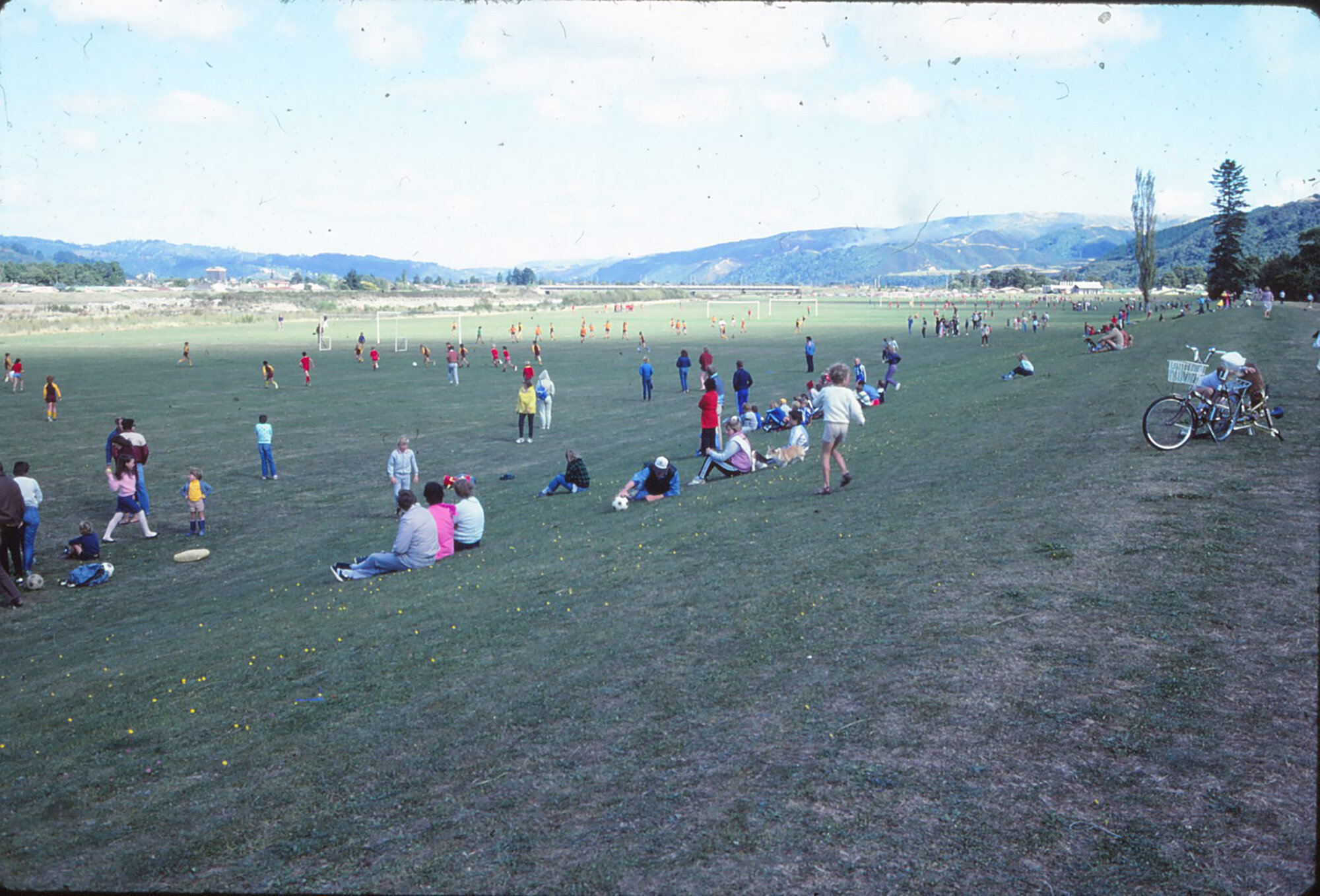 Awakairangi Park; Junior Football; spectators, circa 1980s