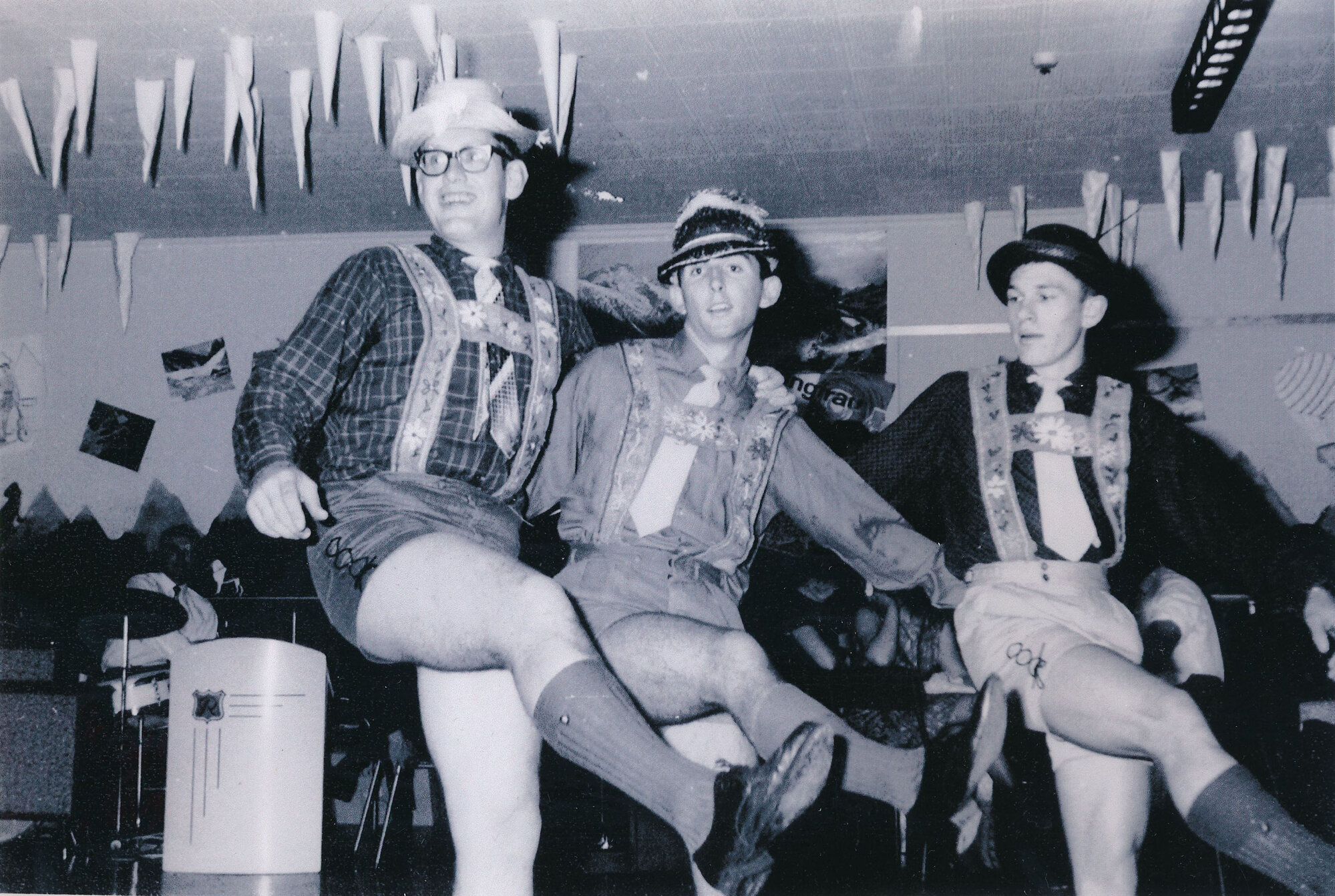 Wallaceville Research Centre staff; Eddie Mills, Graham Bond, and Murray Wilkins