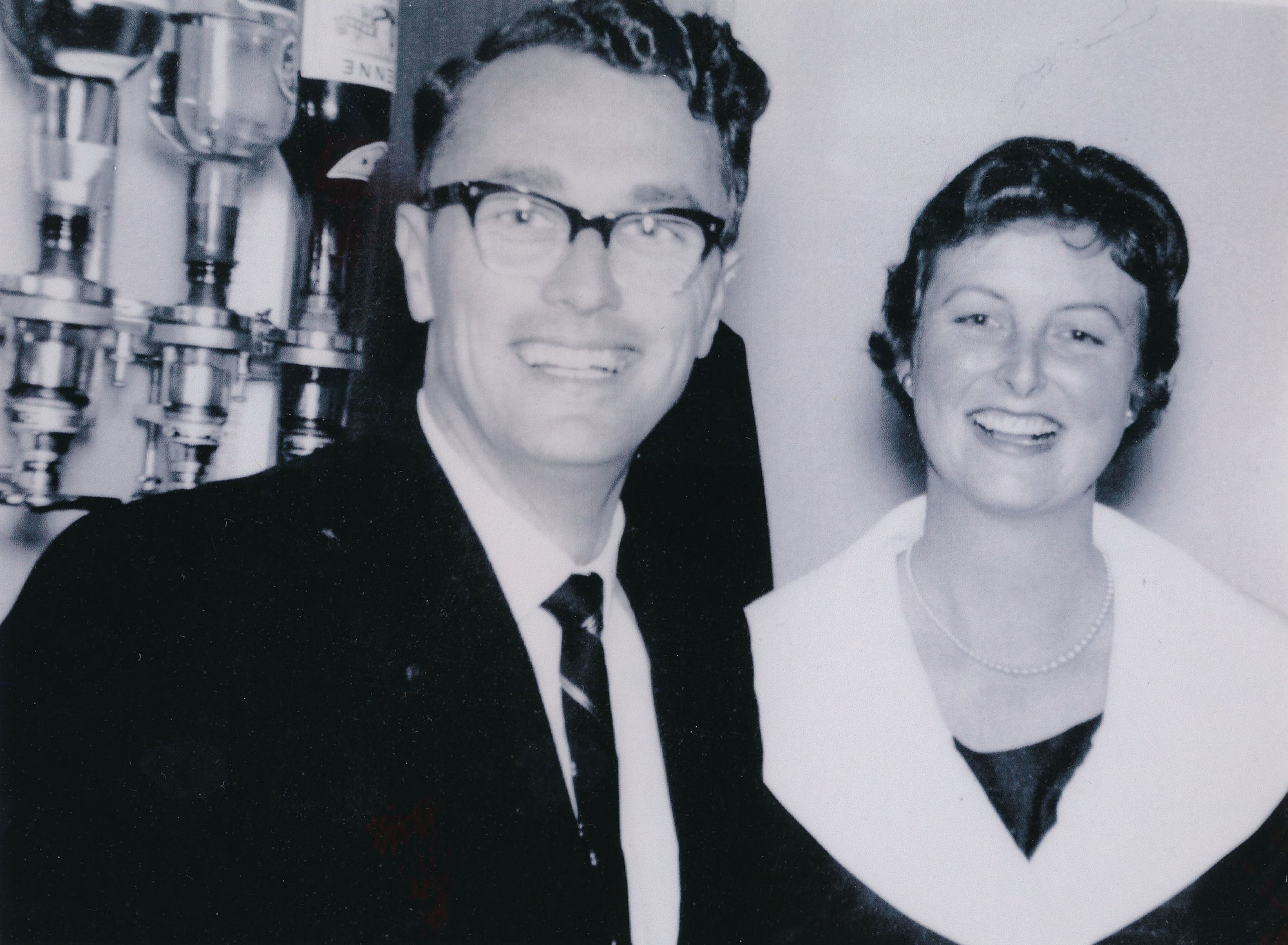 Wallaceville Research Centre staff; John Rudge and Sue Millar, Chinese Party - August, 1962