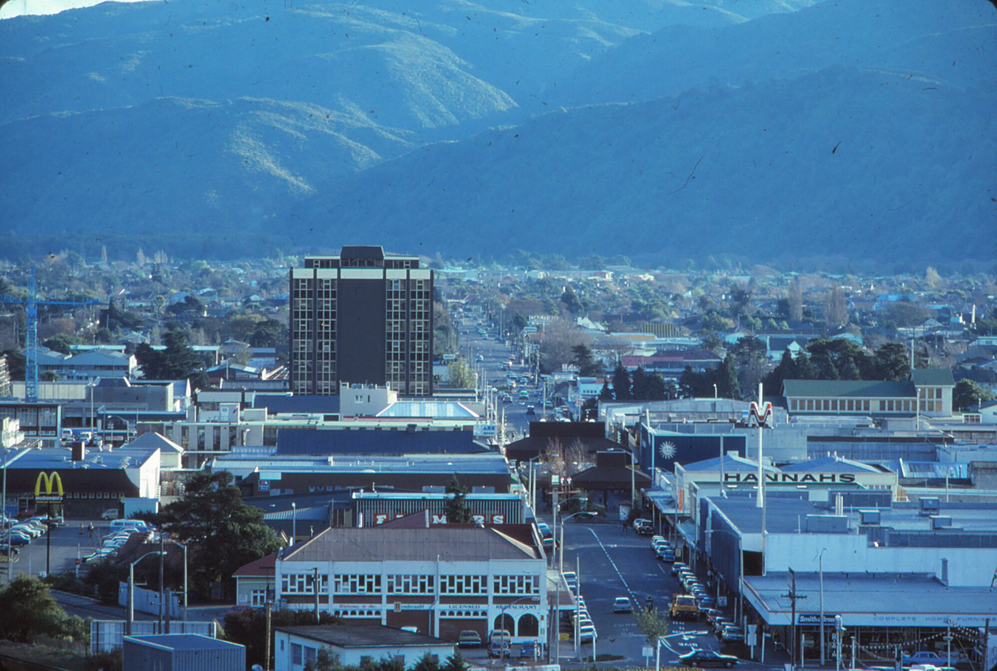 Central Business District, looking west from King Street; circa 1980s