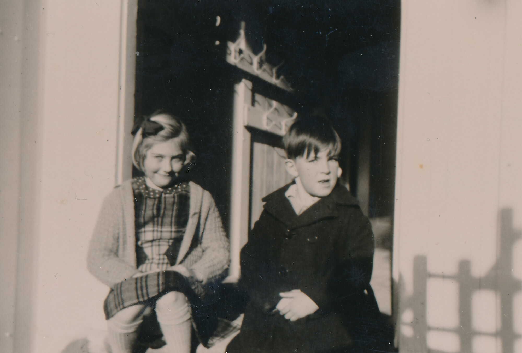 Te Marua School; Lyndal McLean and Kenneth; Circa 1955
