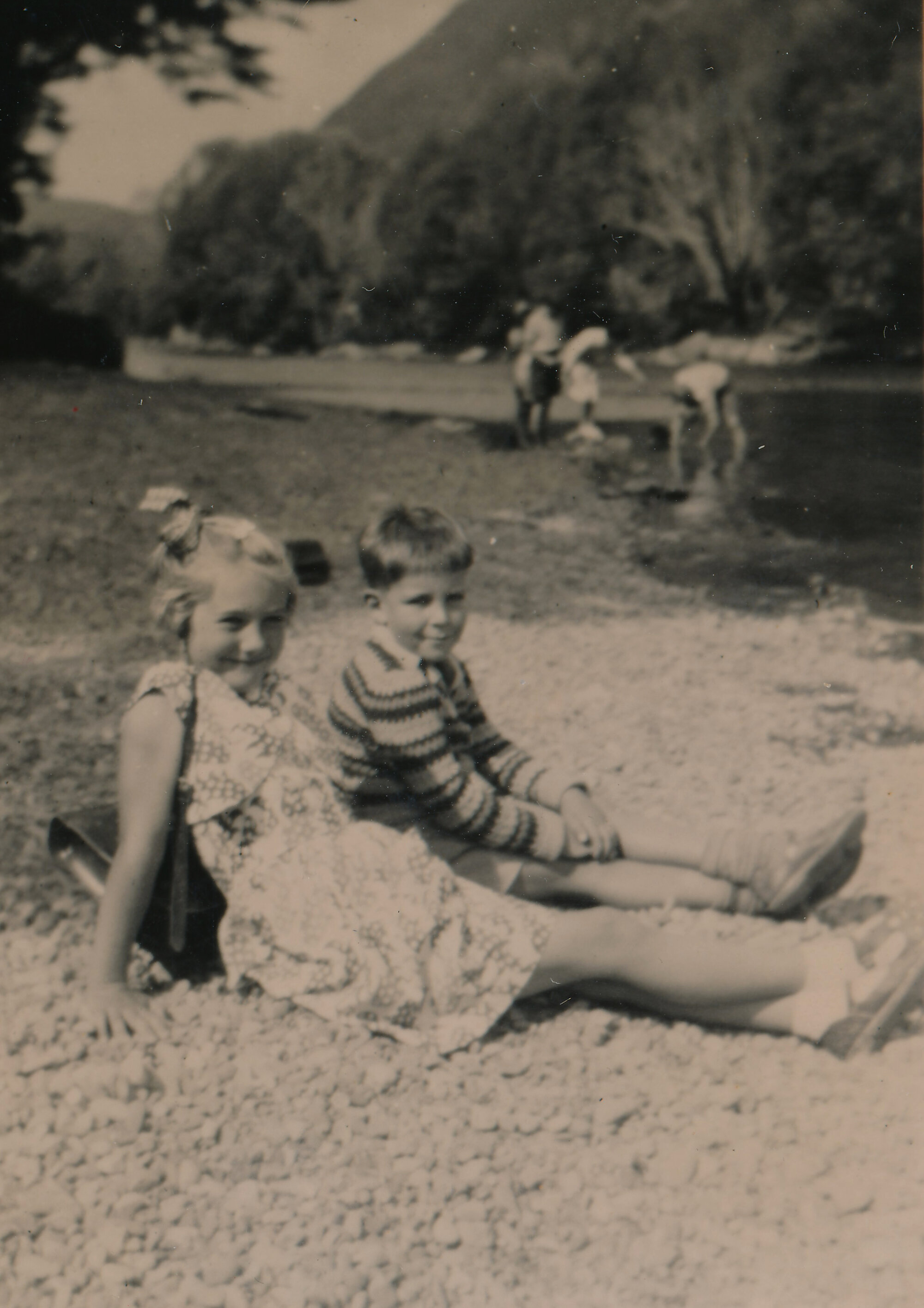 Te Marua School; Lyndal McLean and Kenneth; Circa 1960s