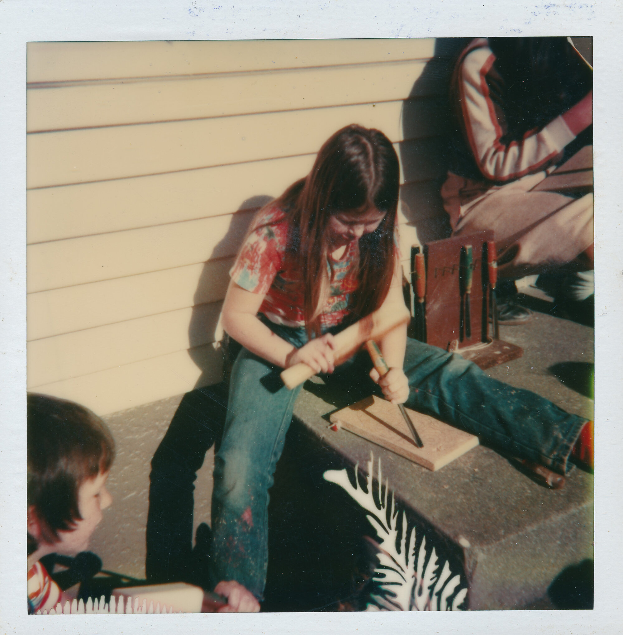 Brown Owl School 1980; wood carving
