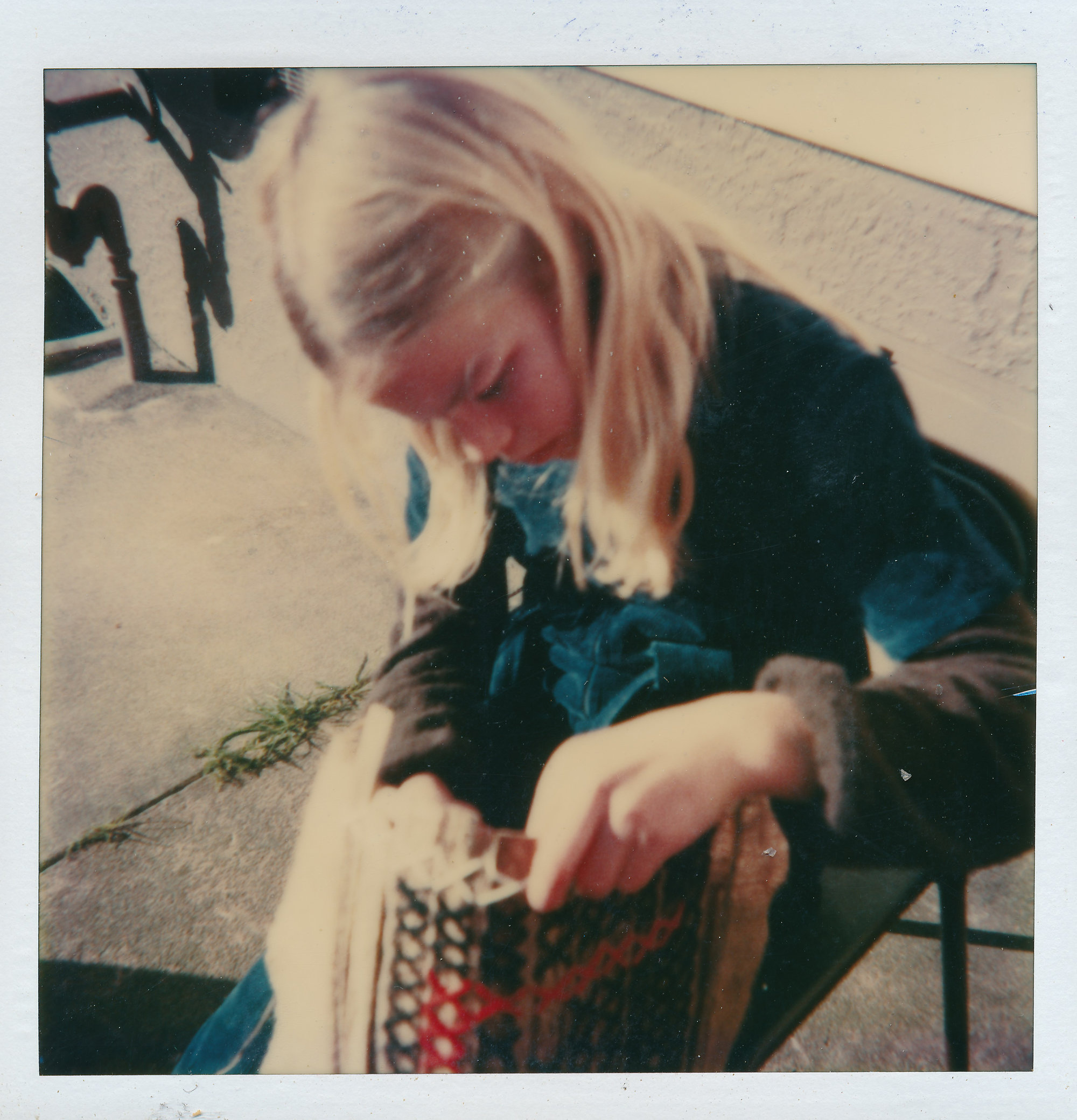 Brown Owl School 1980; making tukutuku