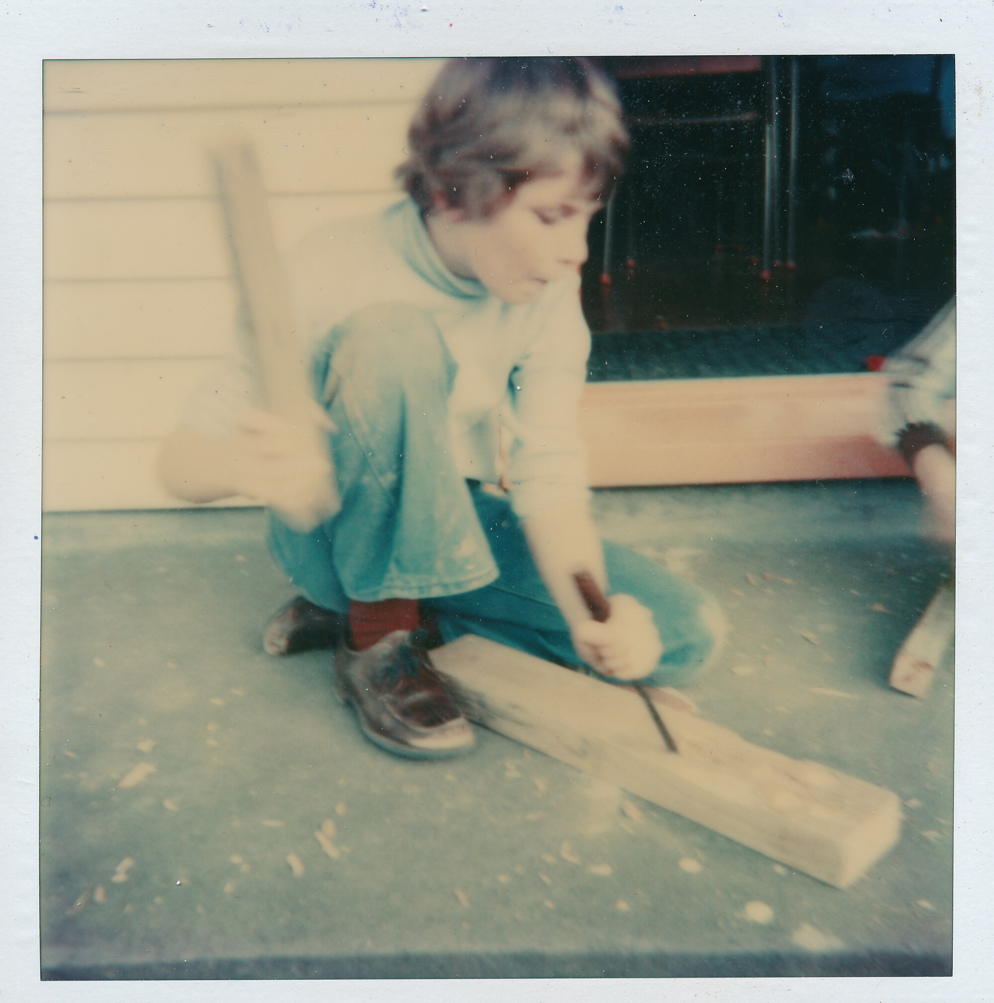 Brown Owl School 1980; wood carving