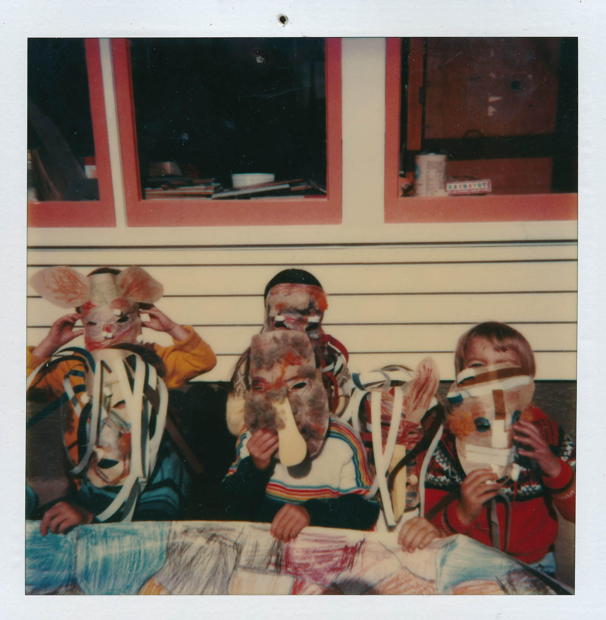 Brown Owl School 1980; Room 11; masks