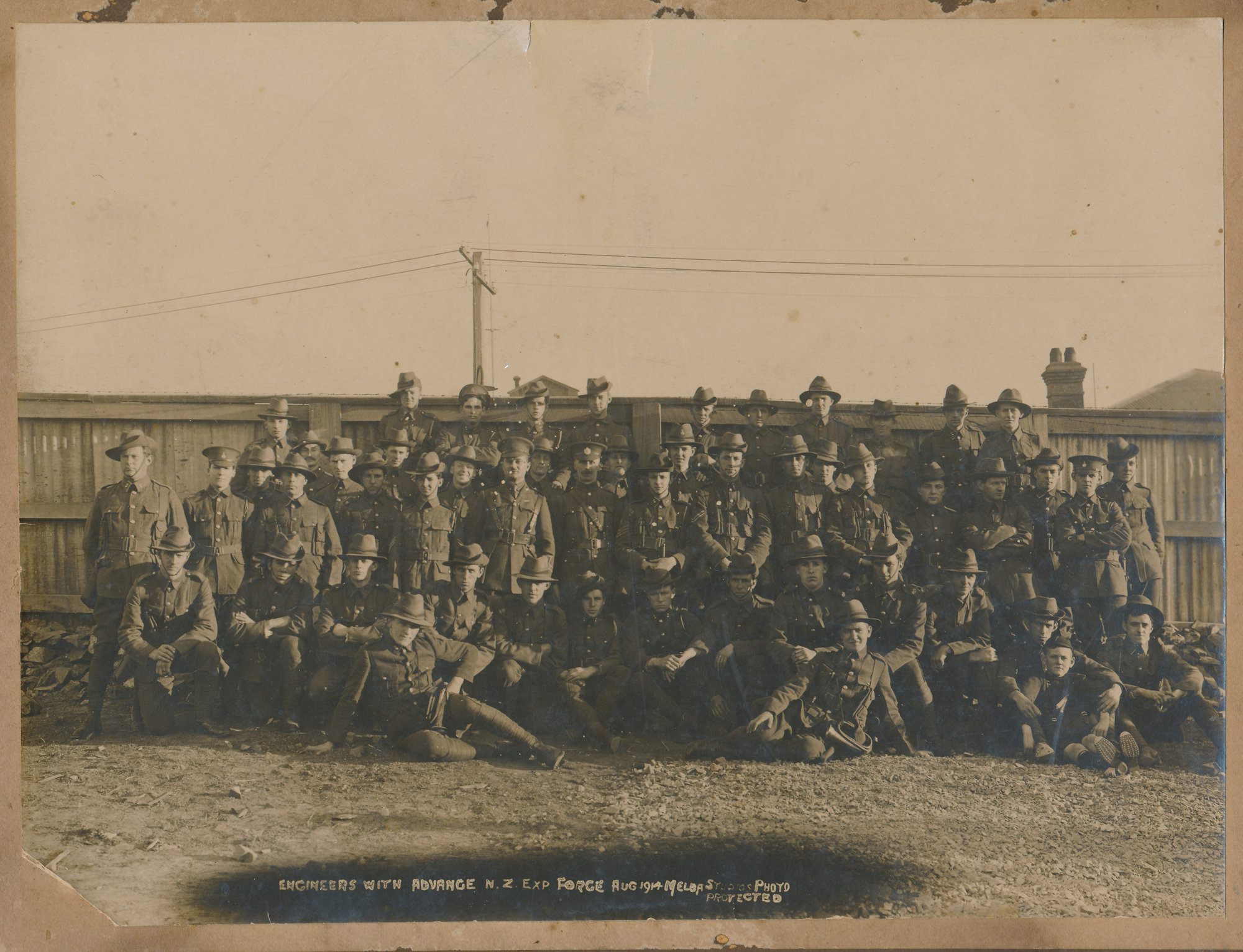 Engineers with Advance N.Z  Exp Force; August 1914