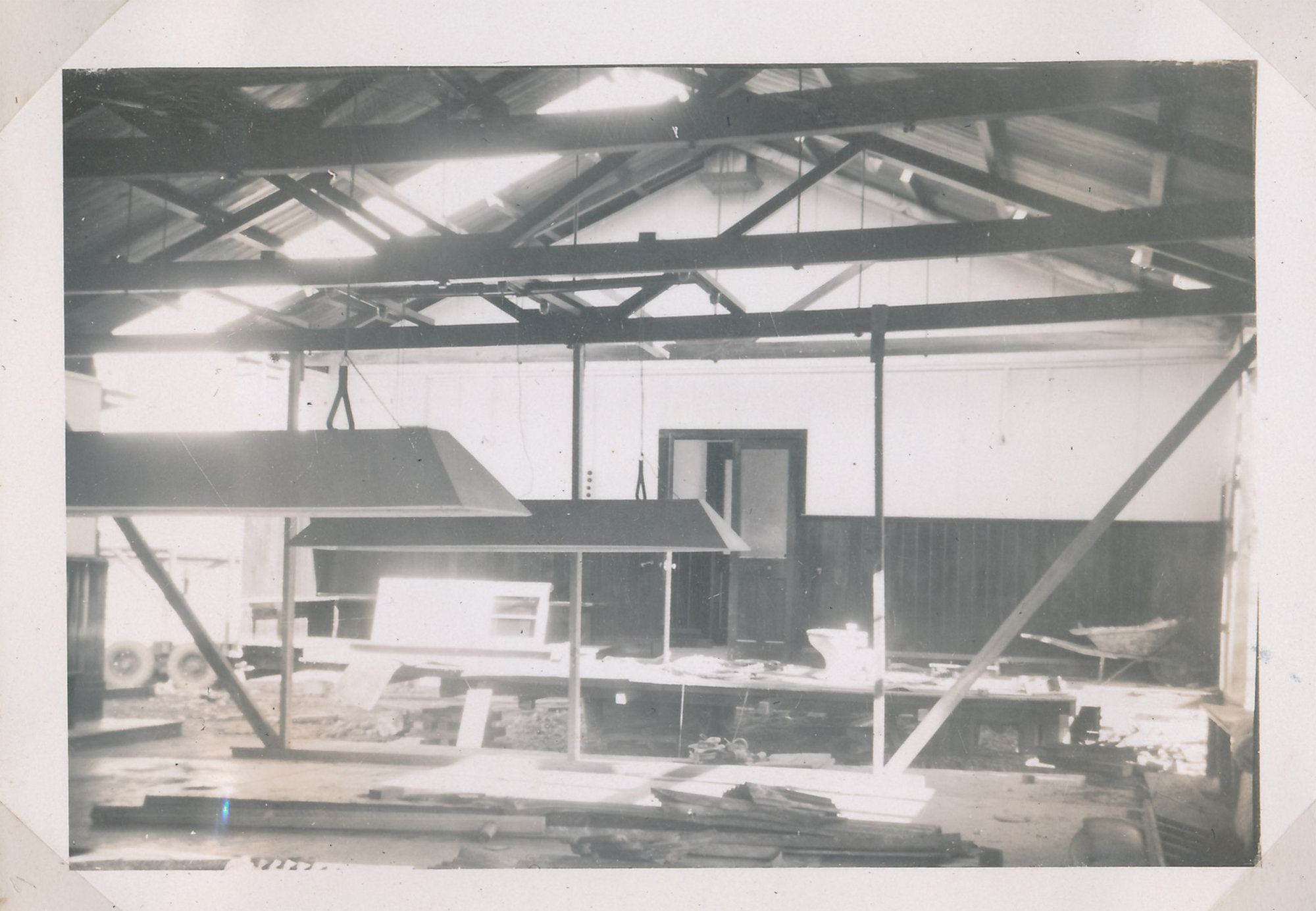 Y.M.C.A Photograph Album Page 13; Interior of Building Section