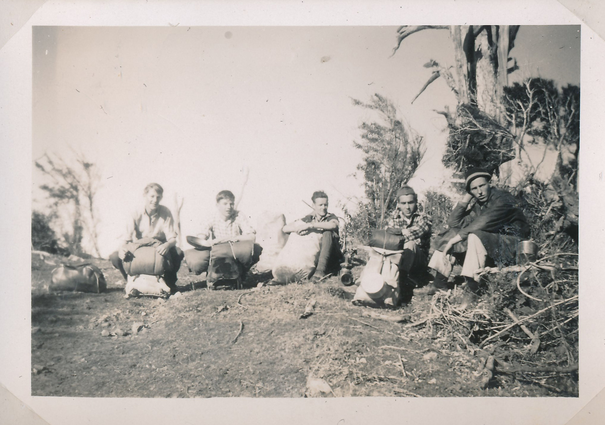 Y.M.C.A Photograph Album; Page 28; College Boy's Group Weekend Camp 5