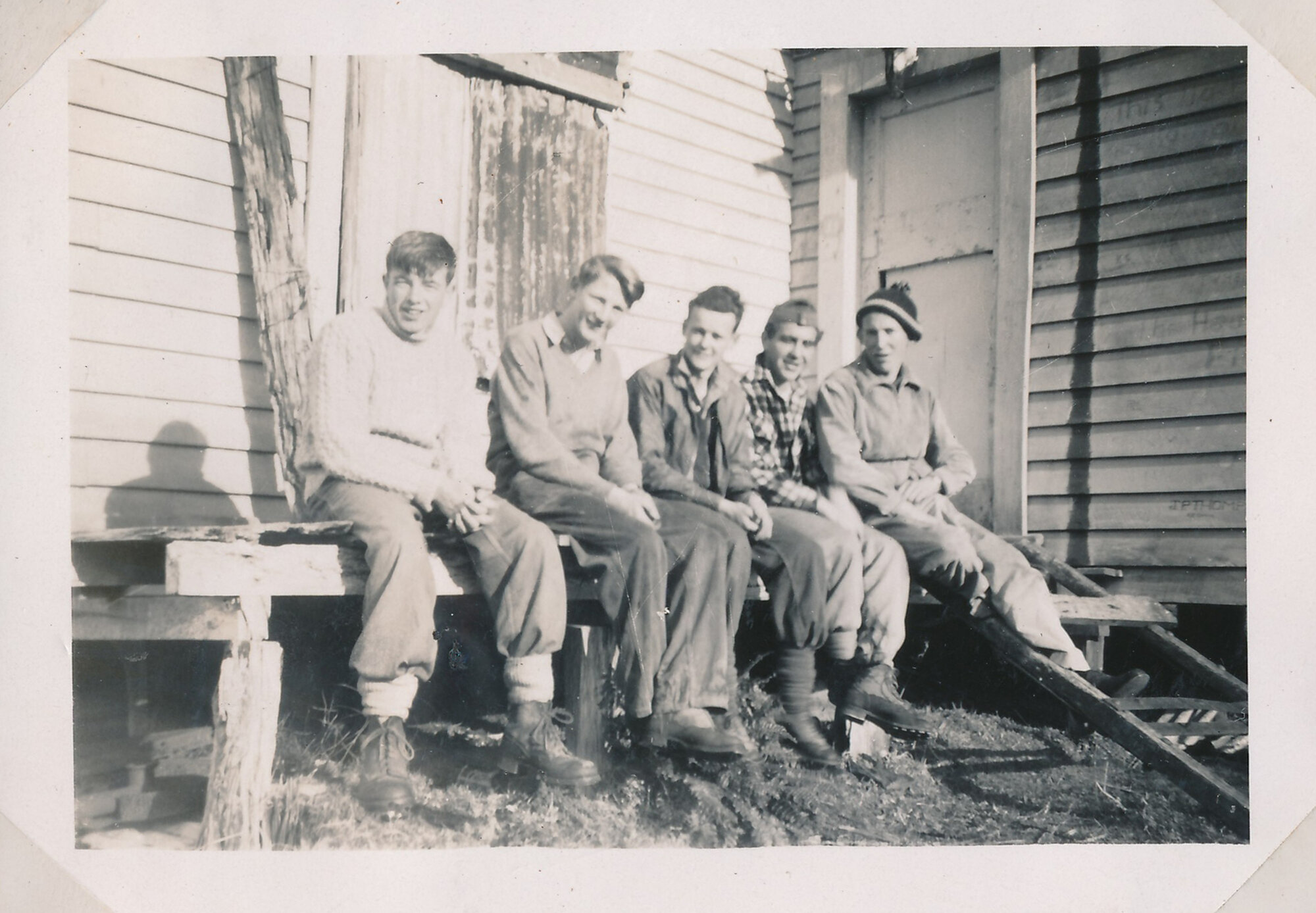 Y.M.C.A Photograph Album; Page 30; College Boy's Group Weekend Camp 4; 1957