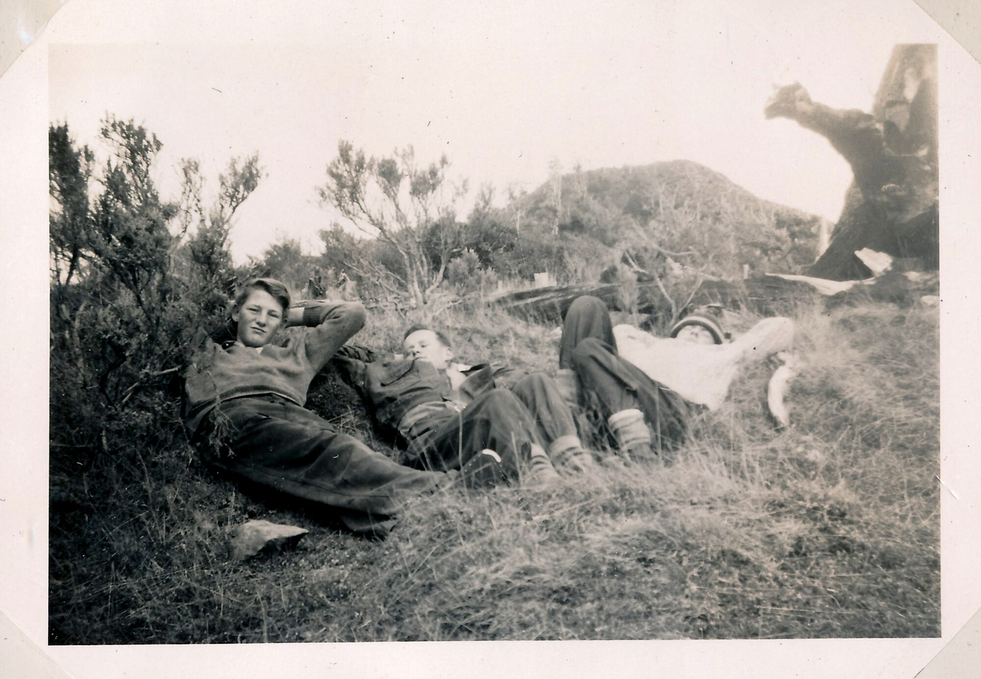 Y.M.C.A Photograph Album; Page 32; College Boy's Group Weekend Camp; 1957