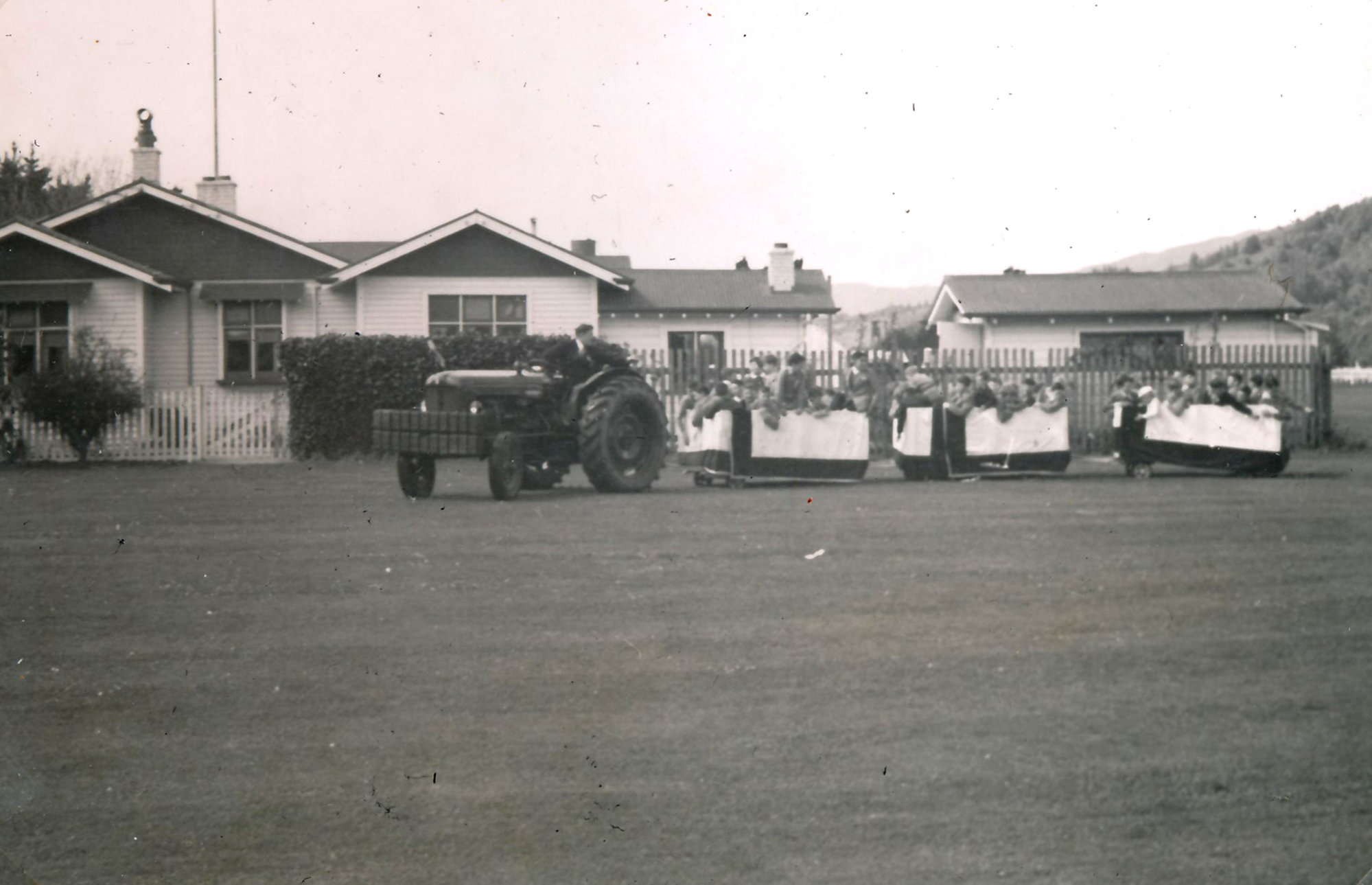 Y.M.C.A Photograph Album; Page 35; Tractor Train Rides 2