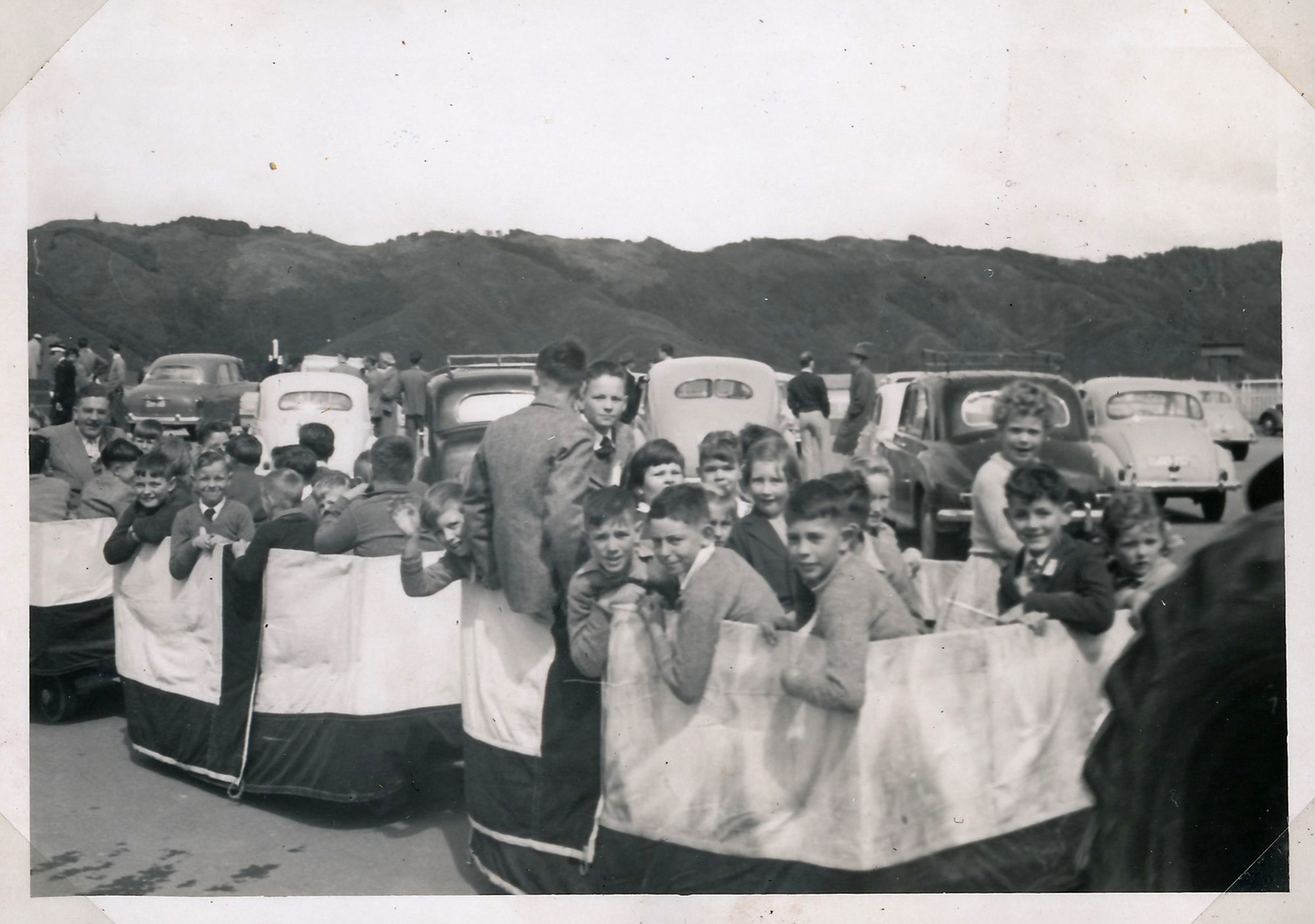 Y.M.C.A Photograph Album; Page 35; Tractor Train Rides