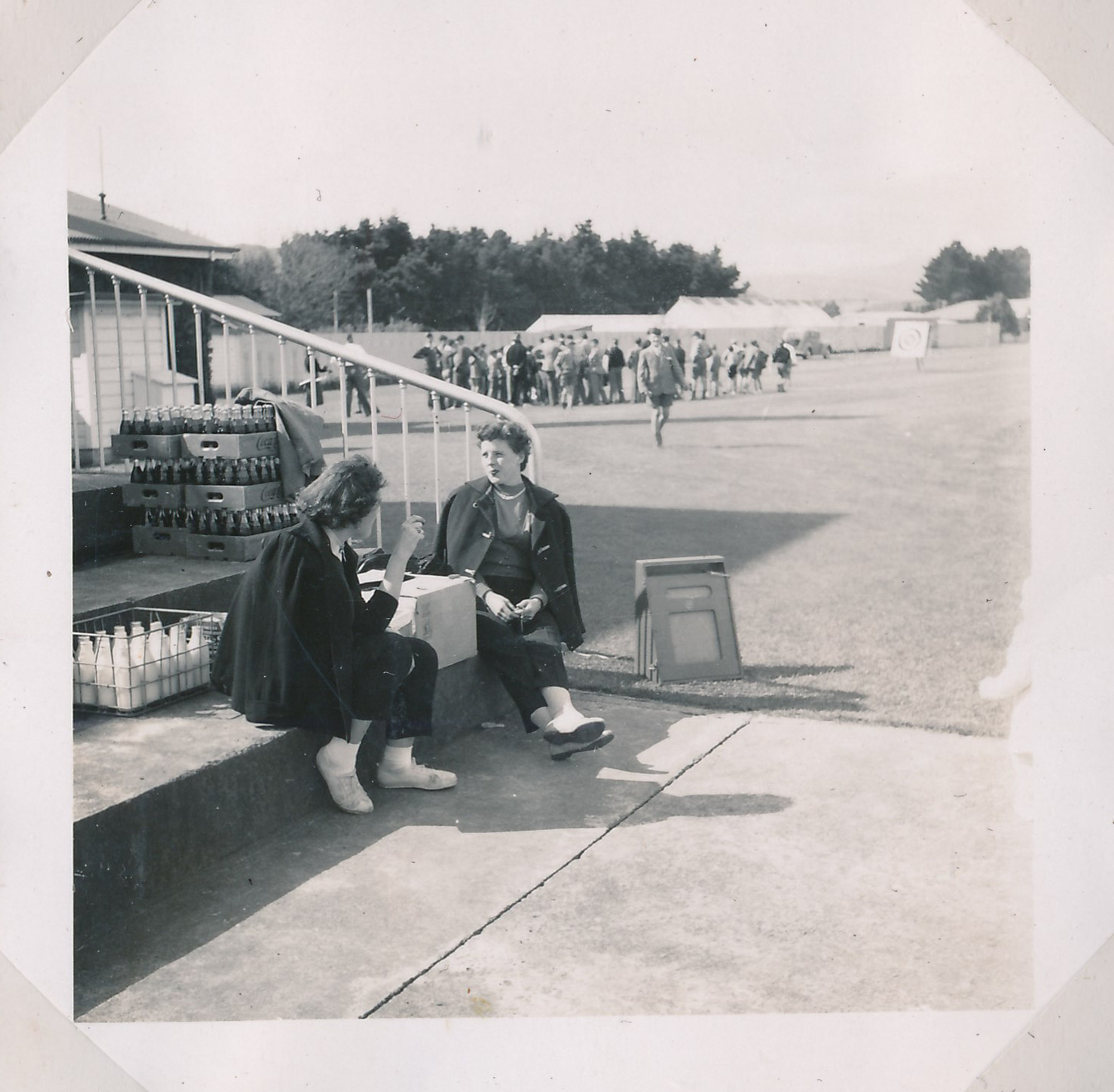 Y.M.C.A Photograph Album; Page 37; Watching Over Afternoon Tea