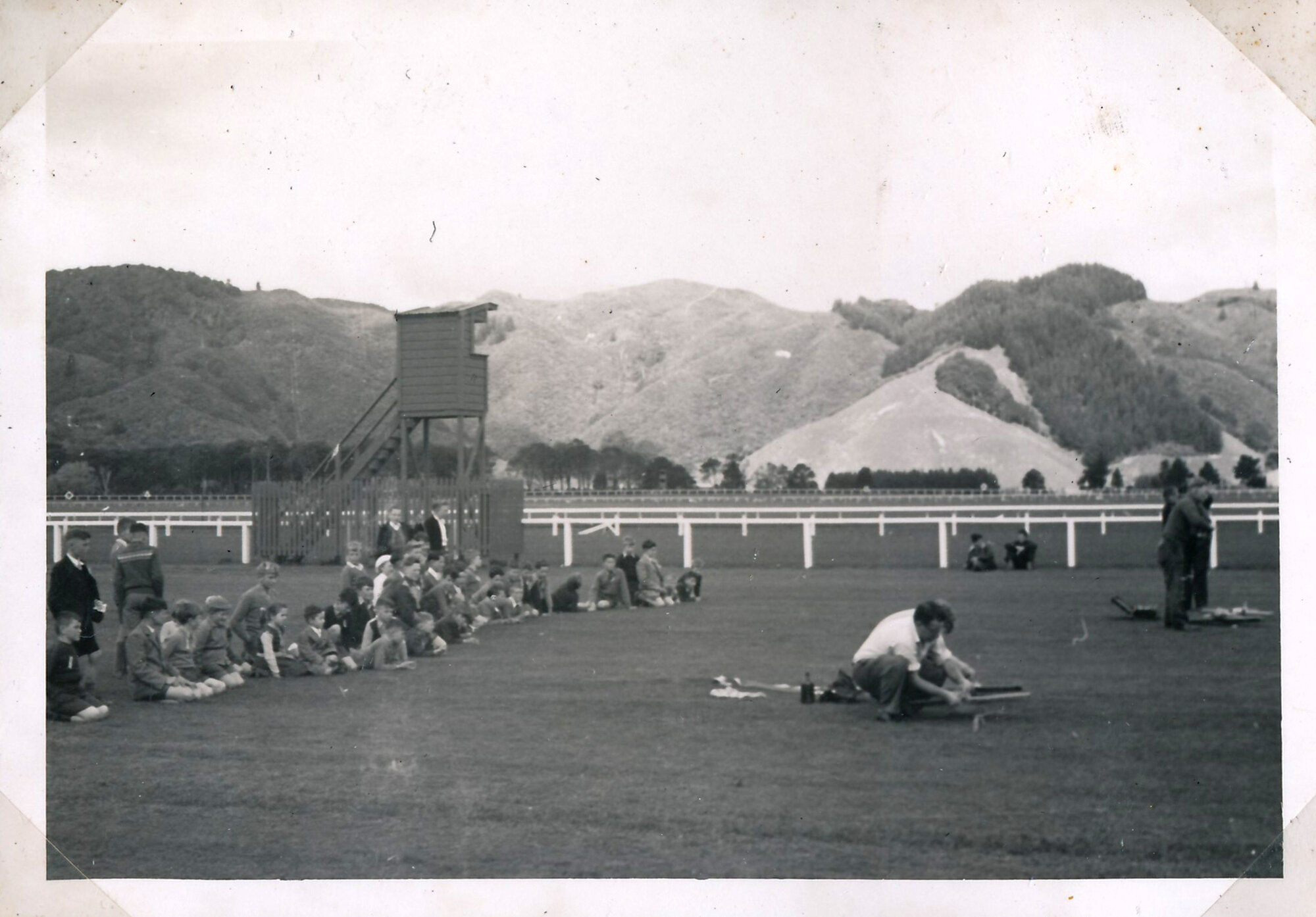Y.M.C.A Photograph Album; Page 38; Model Aeroplane Demonstration 2