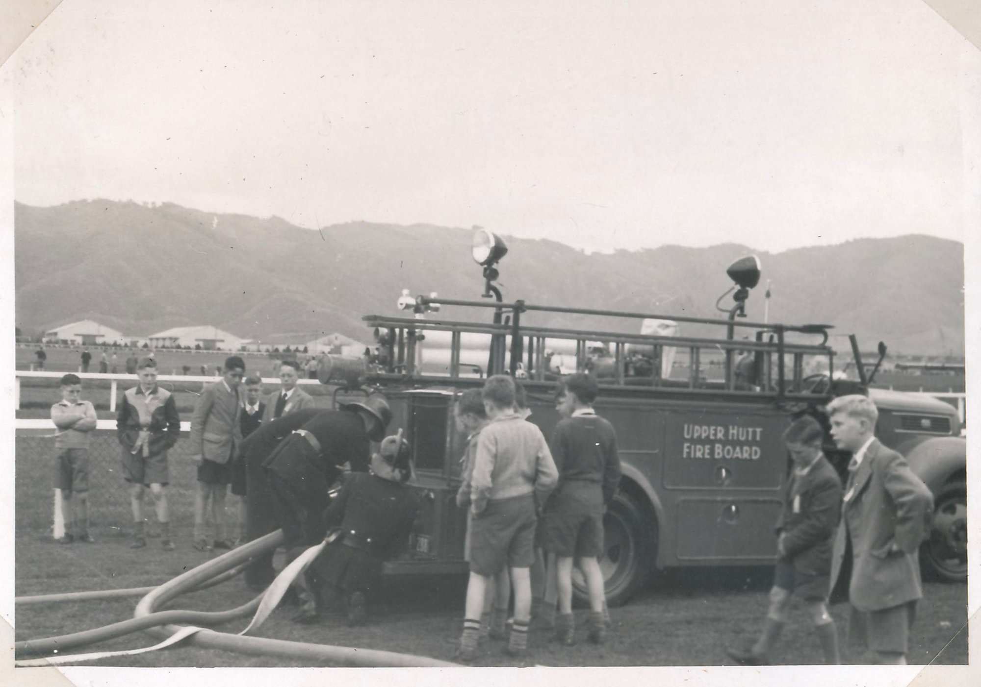  Y.M.C.A Photograph Album; Page 41: Fire Brigade Demonstration