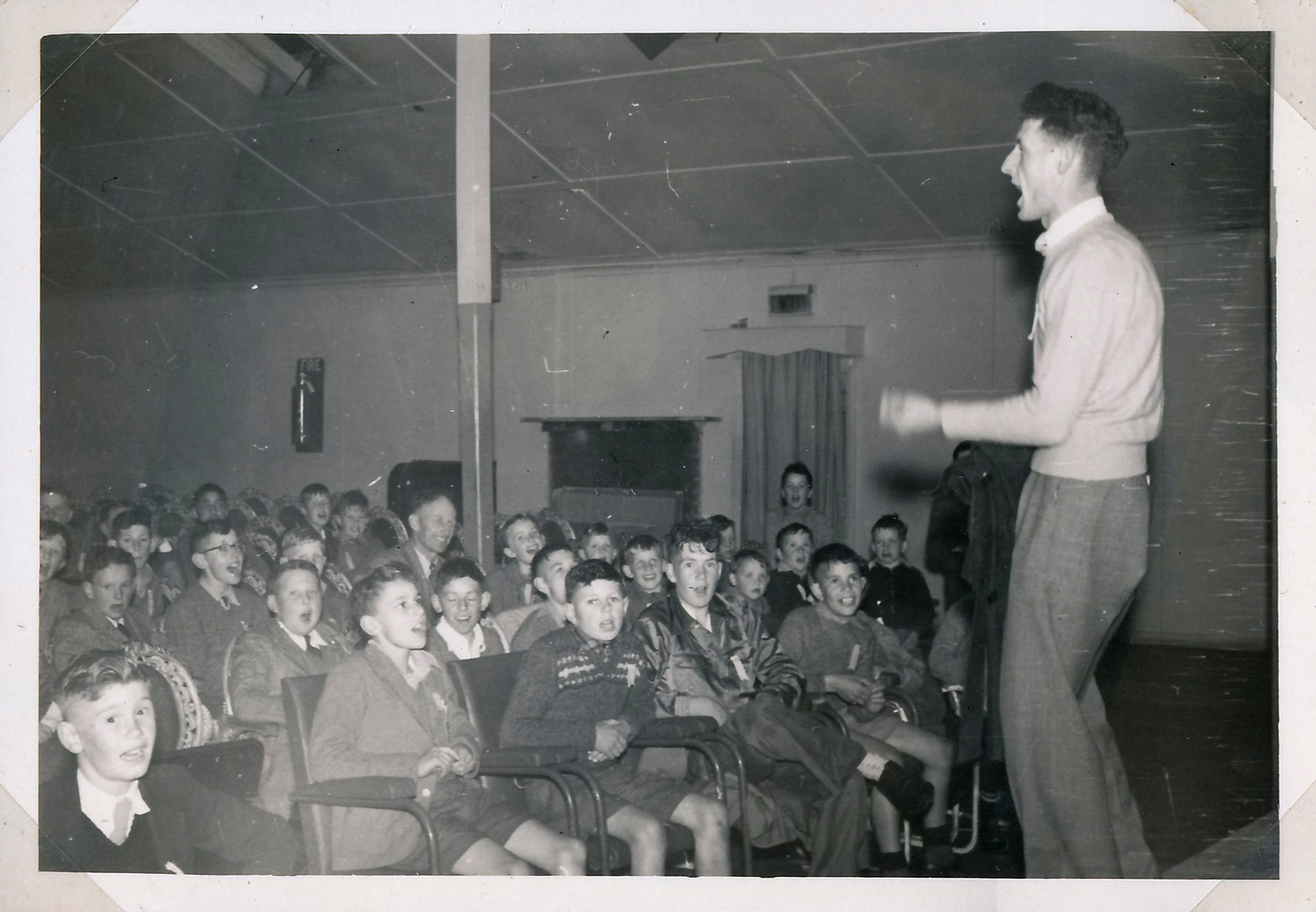 Y.M.C.A Photograph Album; Page 42: Singing