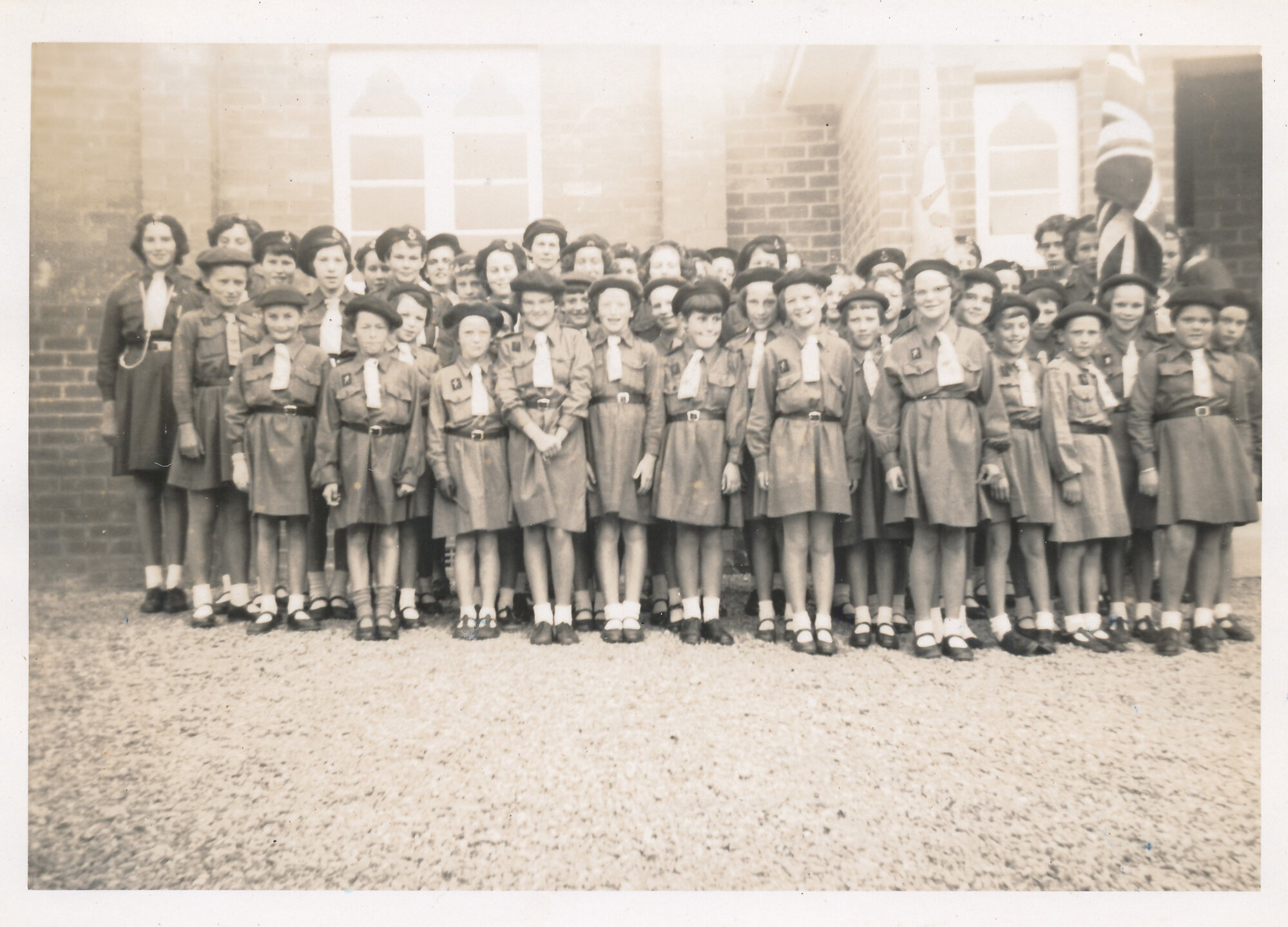 Girl Guides; First Silverstream Company; Blessing of the Colours; April 1960