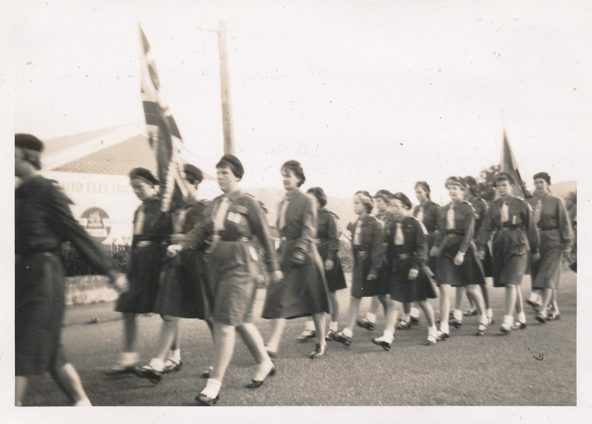 Girl Guides; First Silverstream Company; Anzac Day Parade; 1960