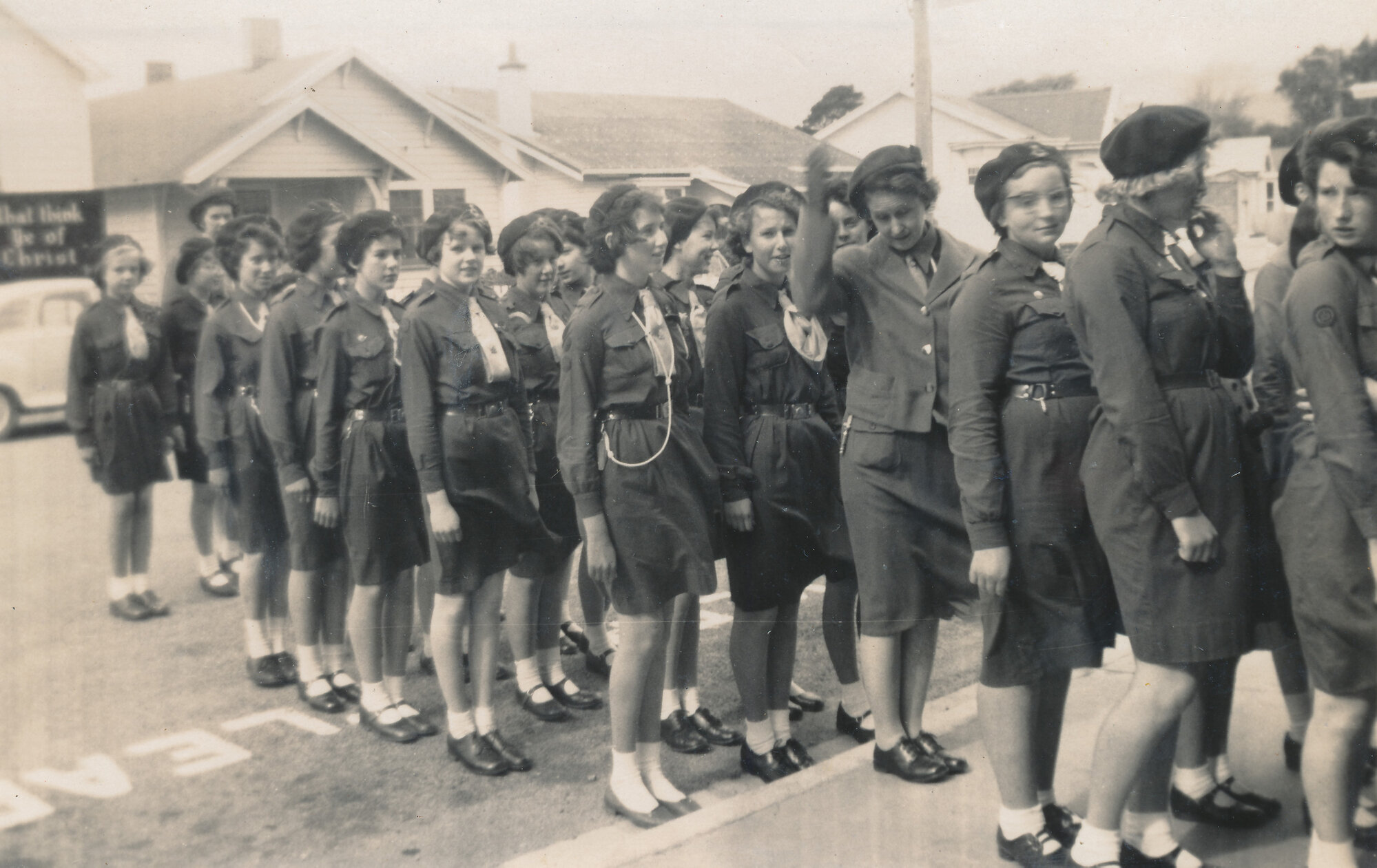 Girl Guides; First Silverstream Company; 50 Years of Guiding Celebration Parade; 1960