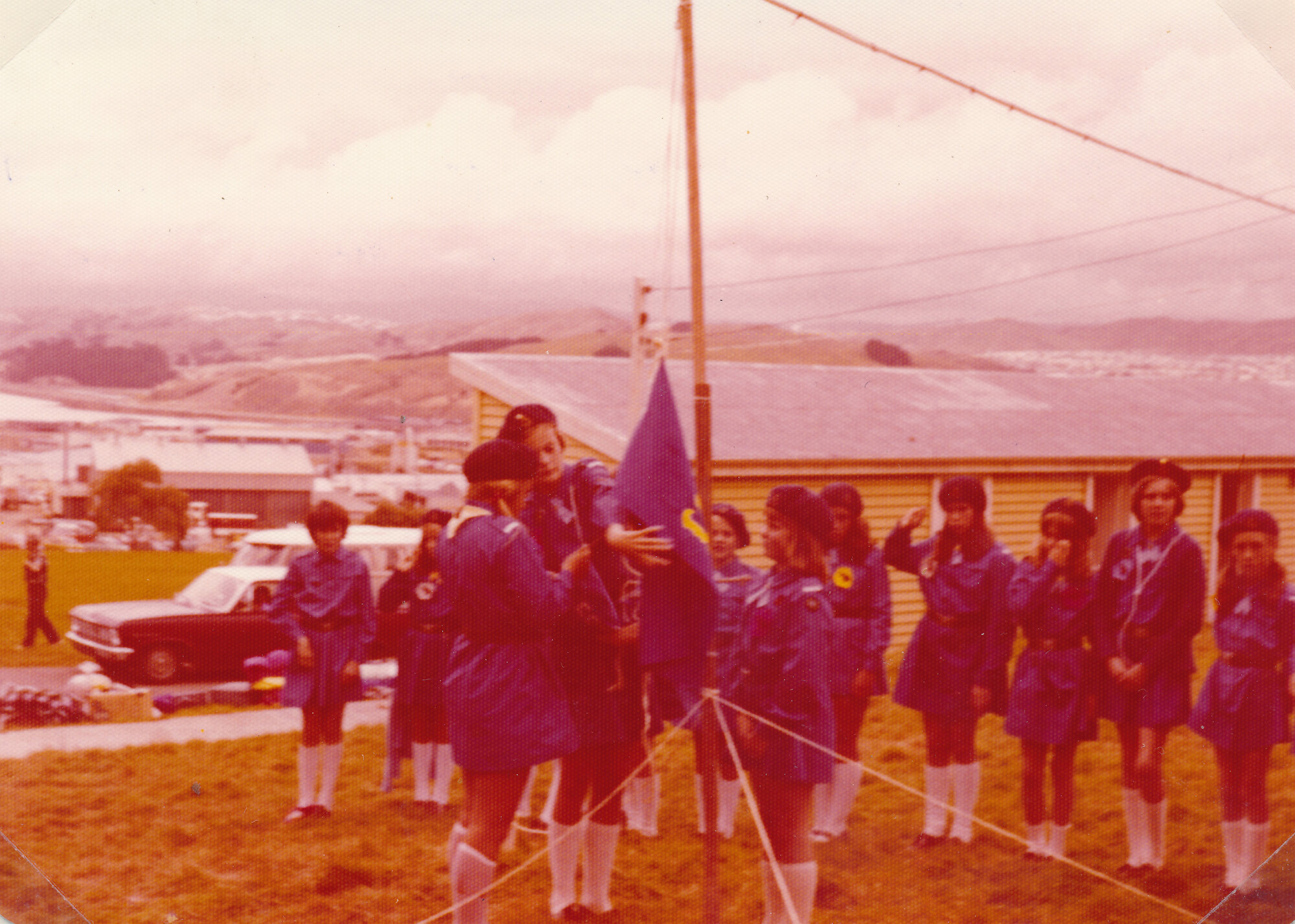 Girl Guides; First Silverstream Company; Camp at Kaitoke; April 1975