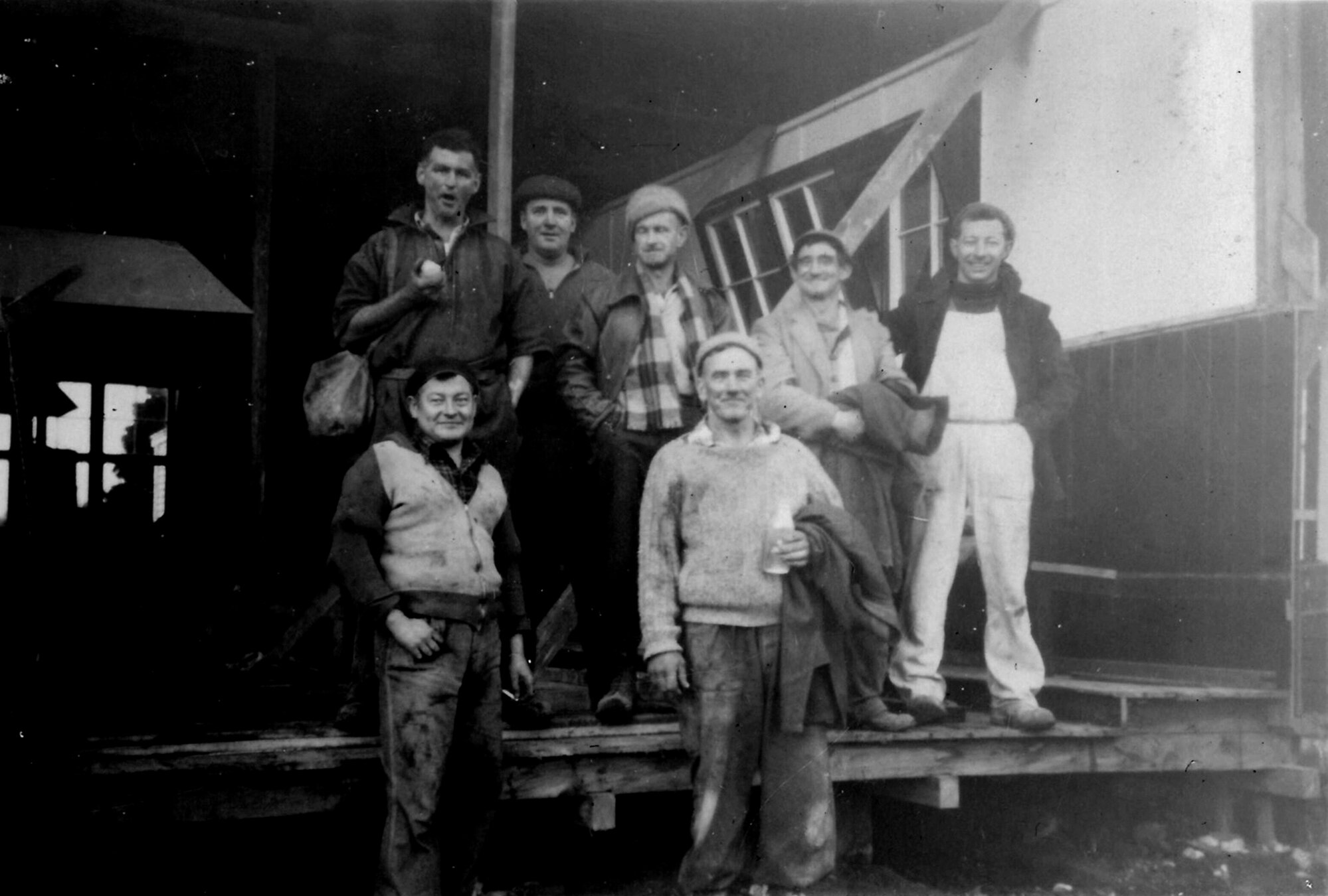 Y.M.C.A Photograph Album Page 19; Workers on Site