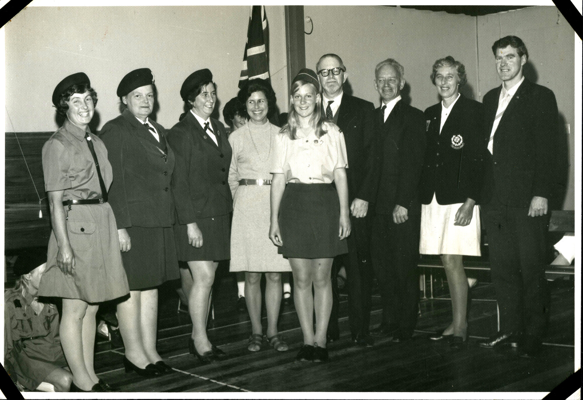 Girl Guides Upper Hutt Division; Queen's Guide Award Presentation; 1972