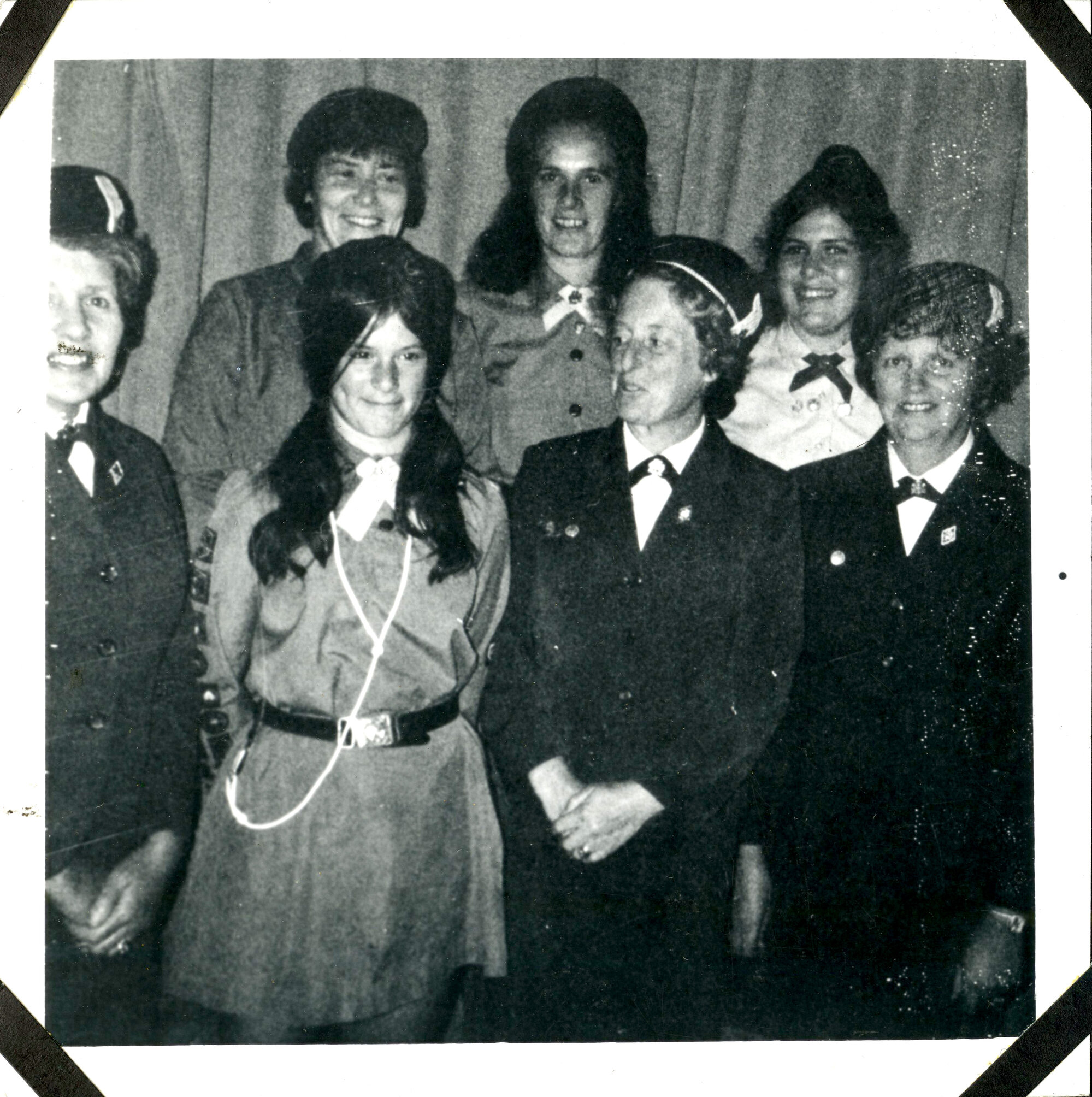 Girl Guides Upper Hutt Division; Presentation of Chief Commissioners Badge; 1974