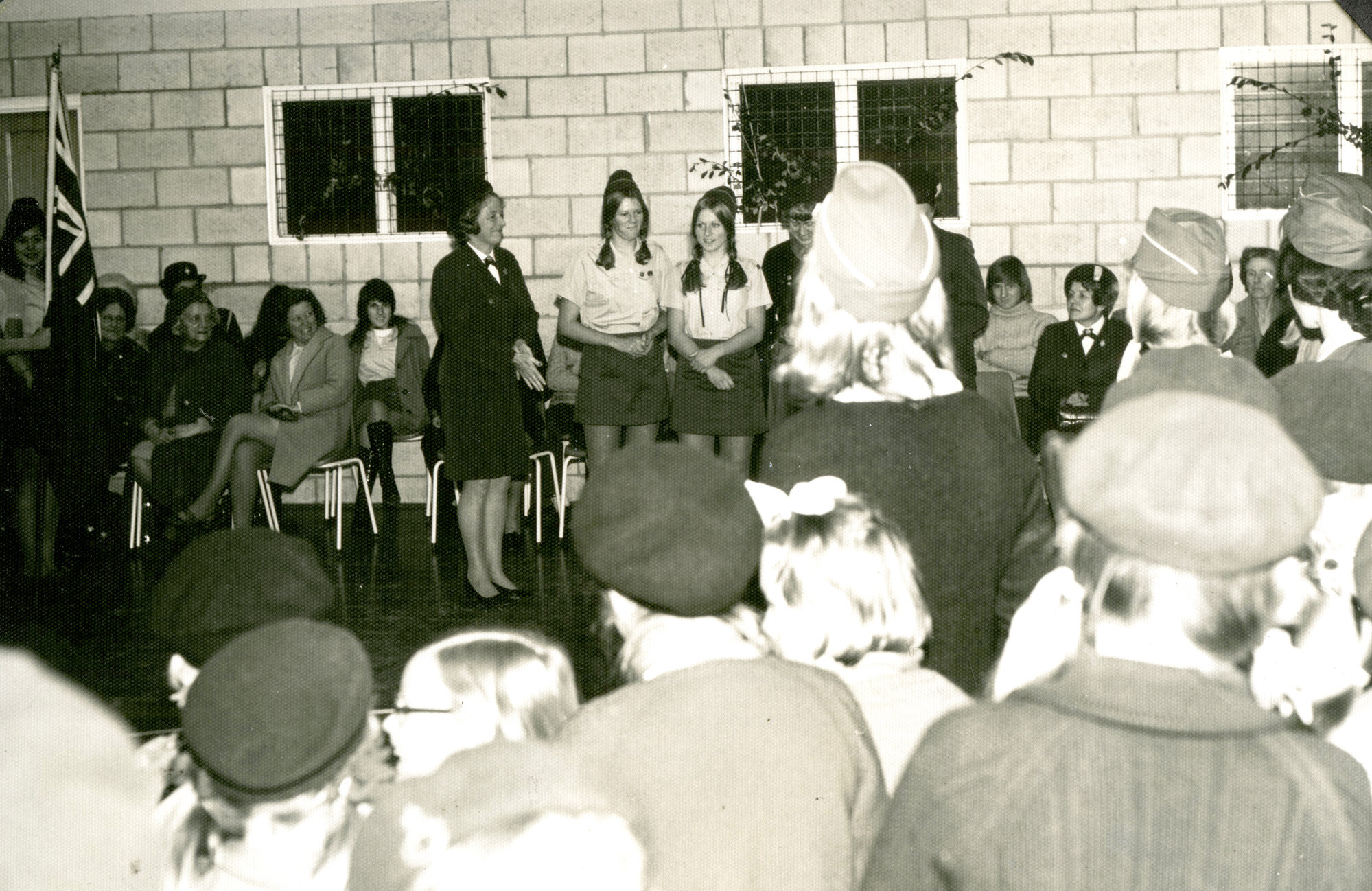 Girl Guides Upper Hutt Division; Queen's Guide Award Presentation; 1972