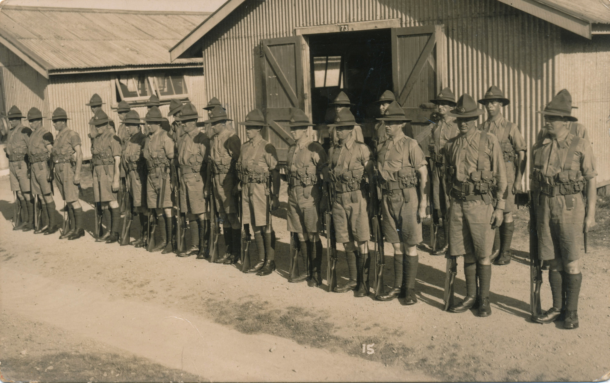 Trentham Camp; Afternoon Parade; Ca 1915