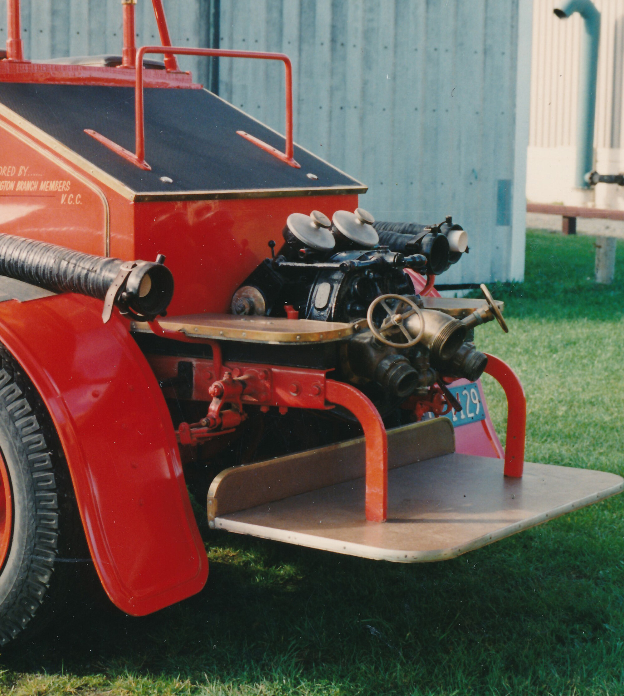 Silverstream Volunteer Fire Brigade collection; 1926 engine; pump operator's station