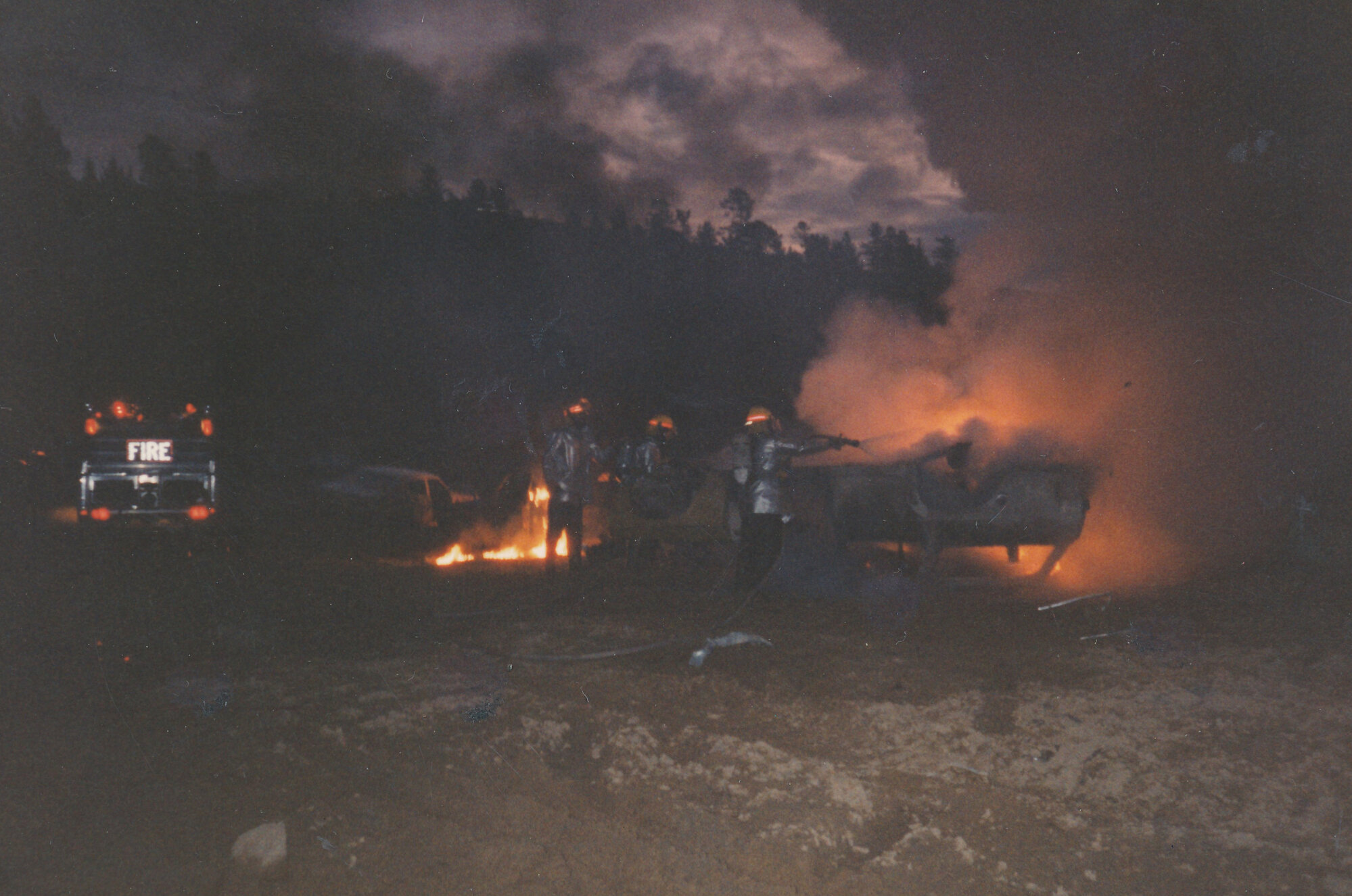 Silverstream Volunteer Fire Brigade; fire; cars