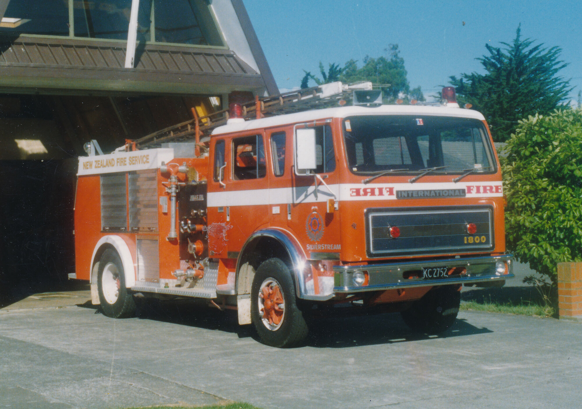 Silverstream Volunteer Fire Brigade engine, 1984; International